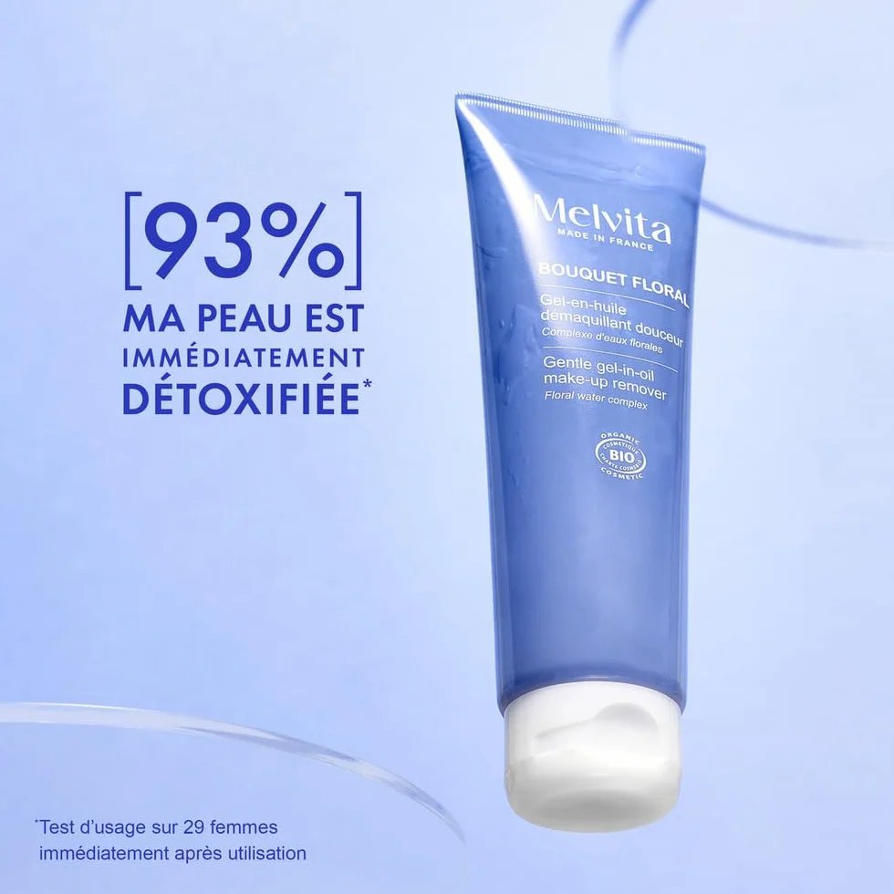 Melvita Gel en Huile Démaquillant Bouquet Floral Thé Vert 125 ml