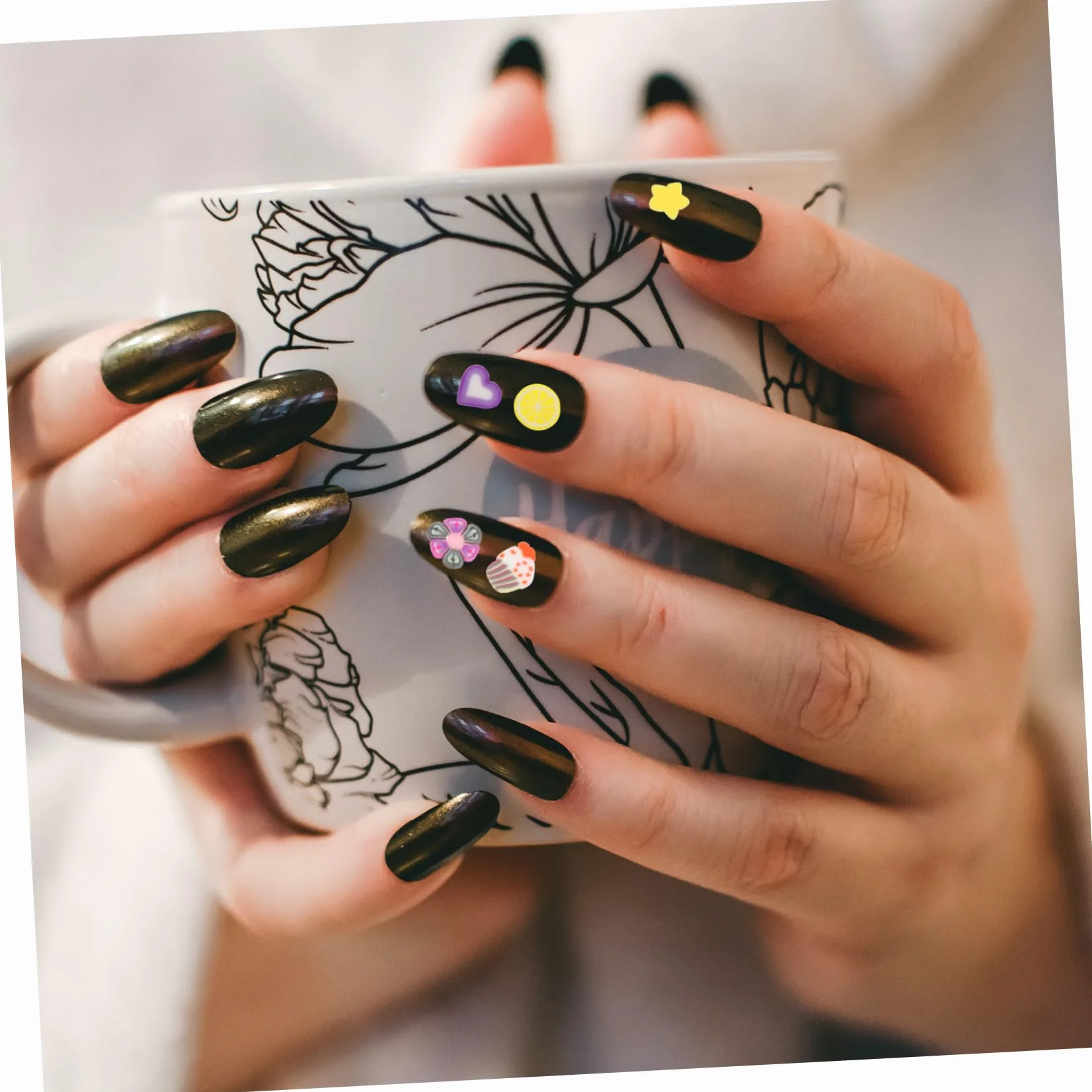 Ipetboom Tranches de Fruits Argile Polymère 8 Boîtes Couleurs Nail Art Loisirs Créatifs