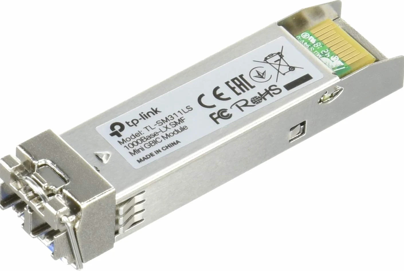 TP-Link MC220L Convertisseur RJ45 Gigabit/Module mini-GBiC SFP Multimode-Monomode/0.55-10km, Noir & TL-SM311LS Module Fibre MiniGBiC SFP Mono Mode 10Kms LC