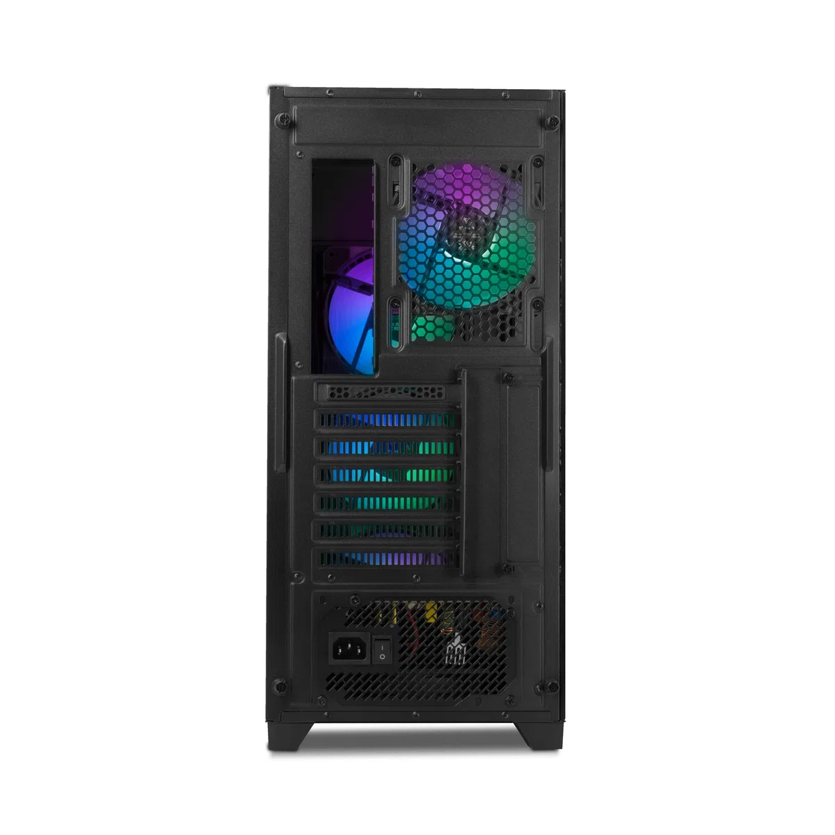 YEYIAN Phoenix Gamer Boîtier PC | Tour Médian | ATX, M-ATX, ITX | Panneau Avant Adressable | Panneau Latéral Verre Trempé | 4 Ventilateurs ARGB PWM | 3 Avant 1 Arrière 120mm | CPU 170mm | GPU 400mm