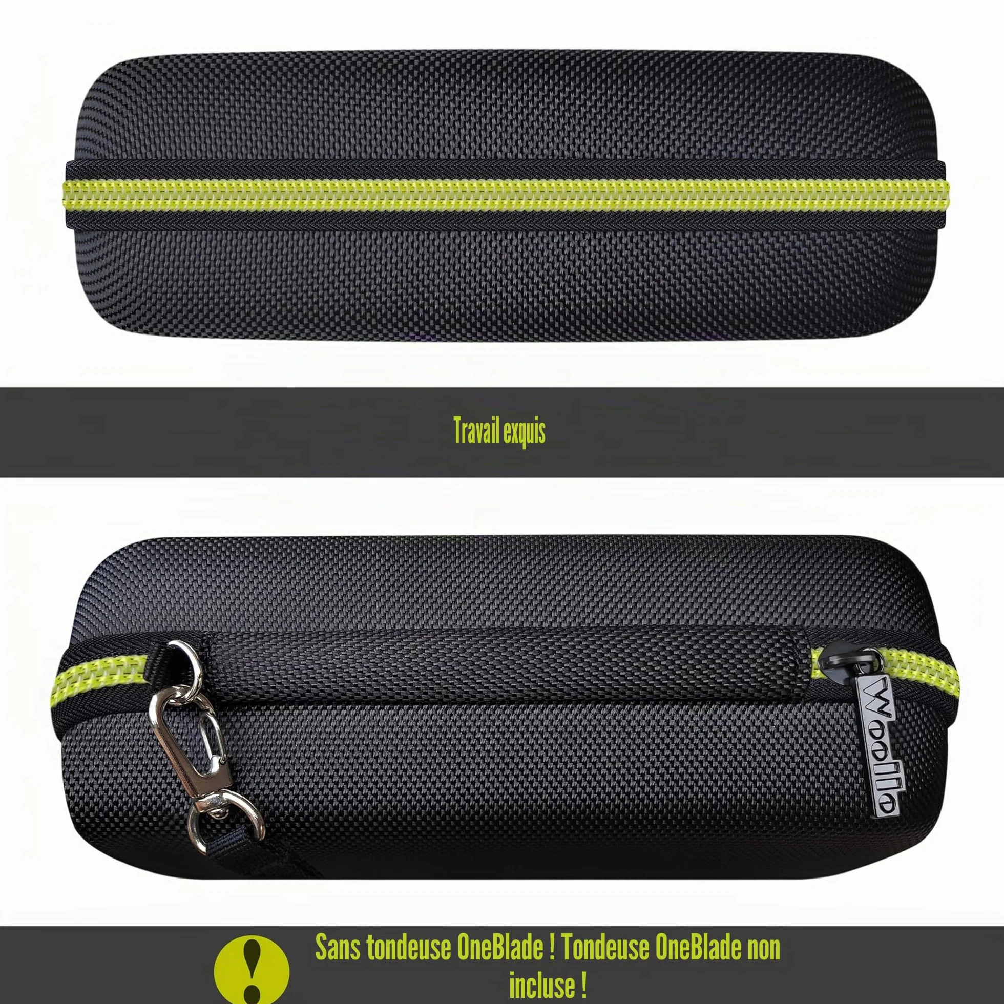 Sac Compatible Philips OneBlade Face Corps QP2734 QP2724 QP2824 QP230 QP220 QP437 QP2630 QP2620 QP2530 QP2520 Portable Voyage Etui Housse Vert