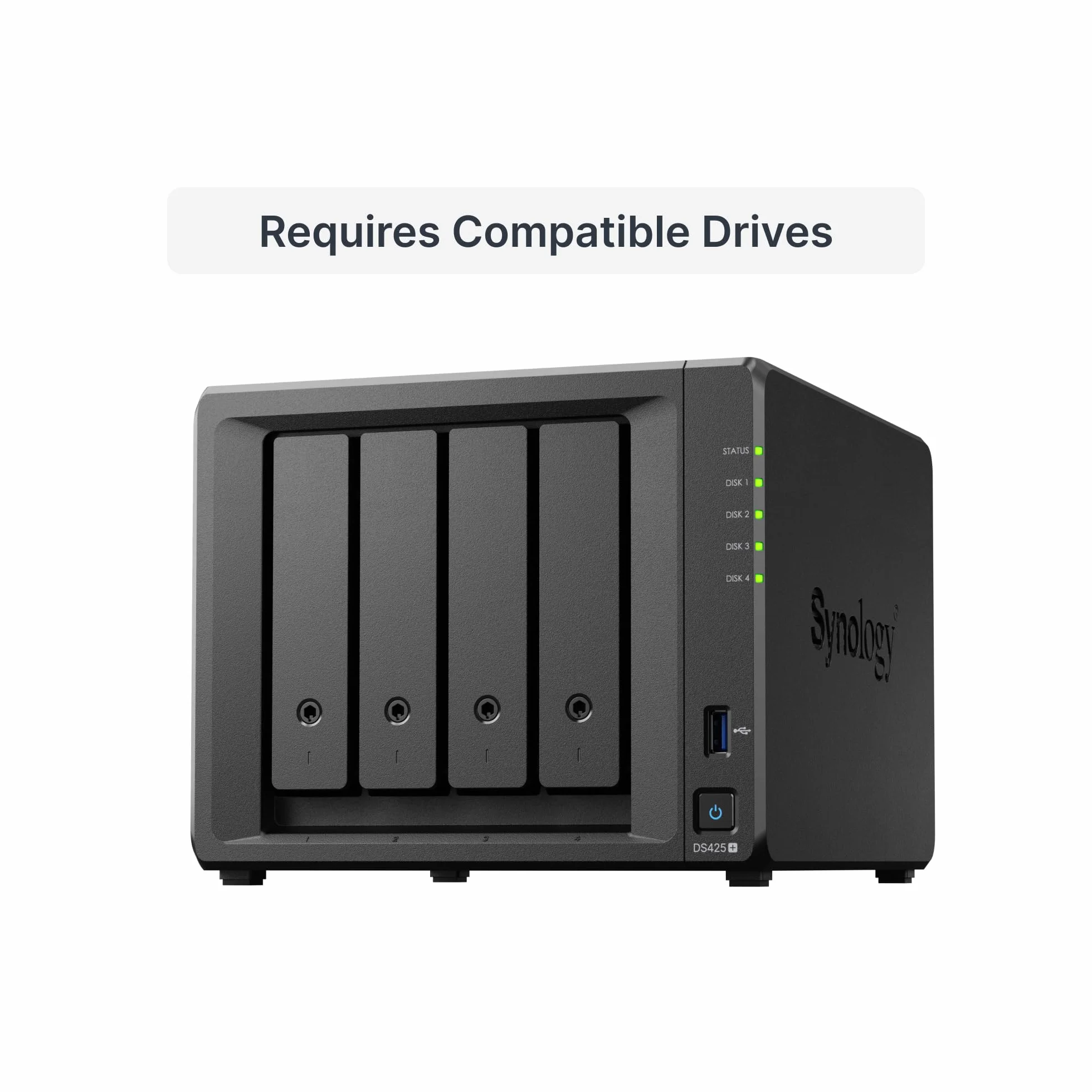 Synology DS425+ 64TB (Synology HAT33) NAS de Bureau 4 Baies