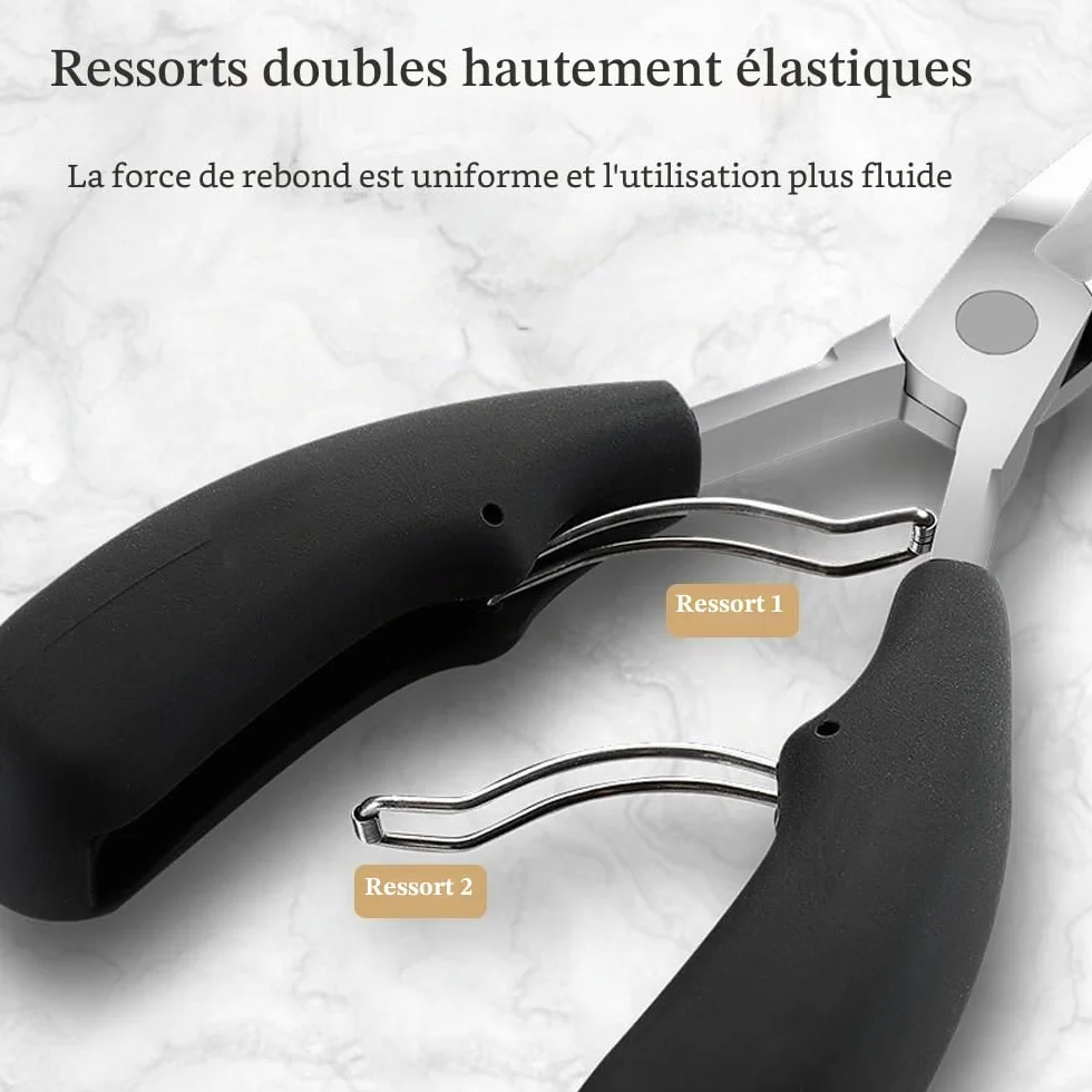 DAZISEN Coupe Ongles Acier Inoxydable Pince à Ongles Professionnel