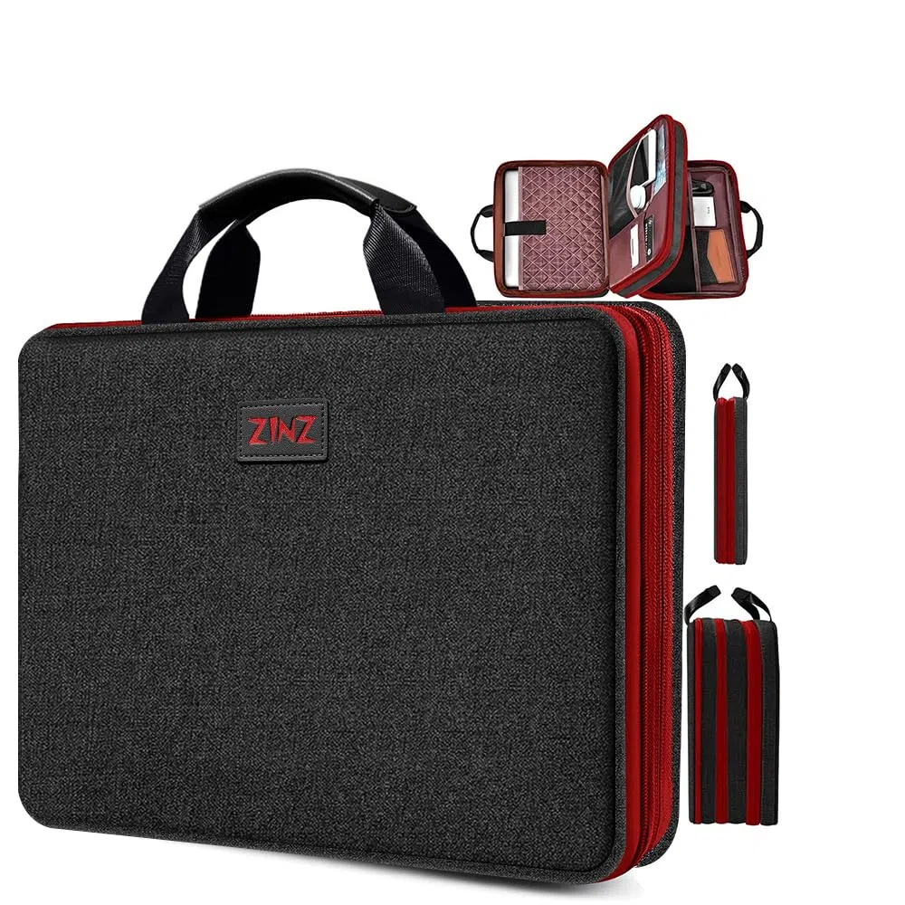 ZINZ Housse Mince et Protecteur 13-14 Pouces pour Ordinateur Portable | Compatible avec MacBook Air/Pro 13-14" M1 M2 M3, Surface Laptop 3/4,B02K02