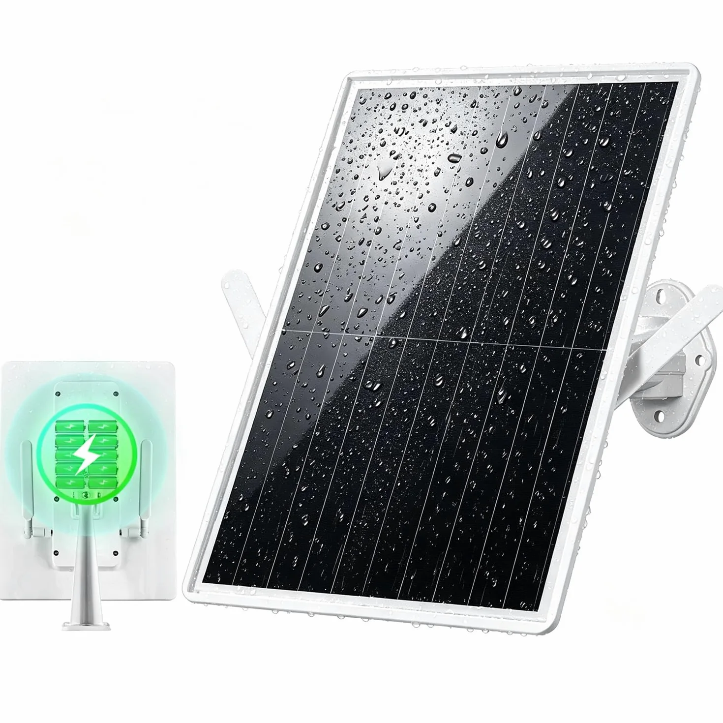 Répéteur Solaire d'extérieur résistant aux intempéries, amplificateur de Signal Internet sans Fil 2,4 GHz avec énergie Solaire + Batterie de 20000 mAh, Pas de Zones mortes WiFi pour la