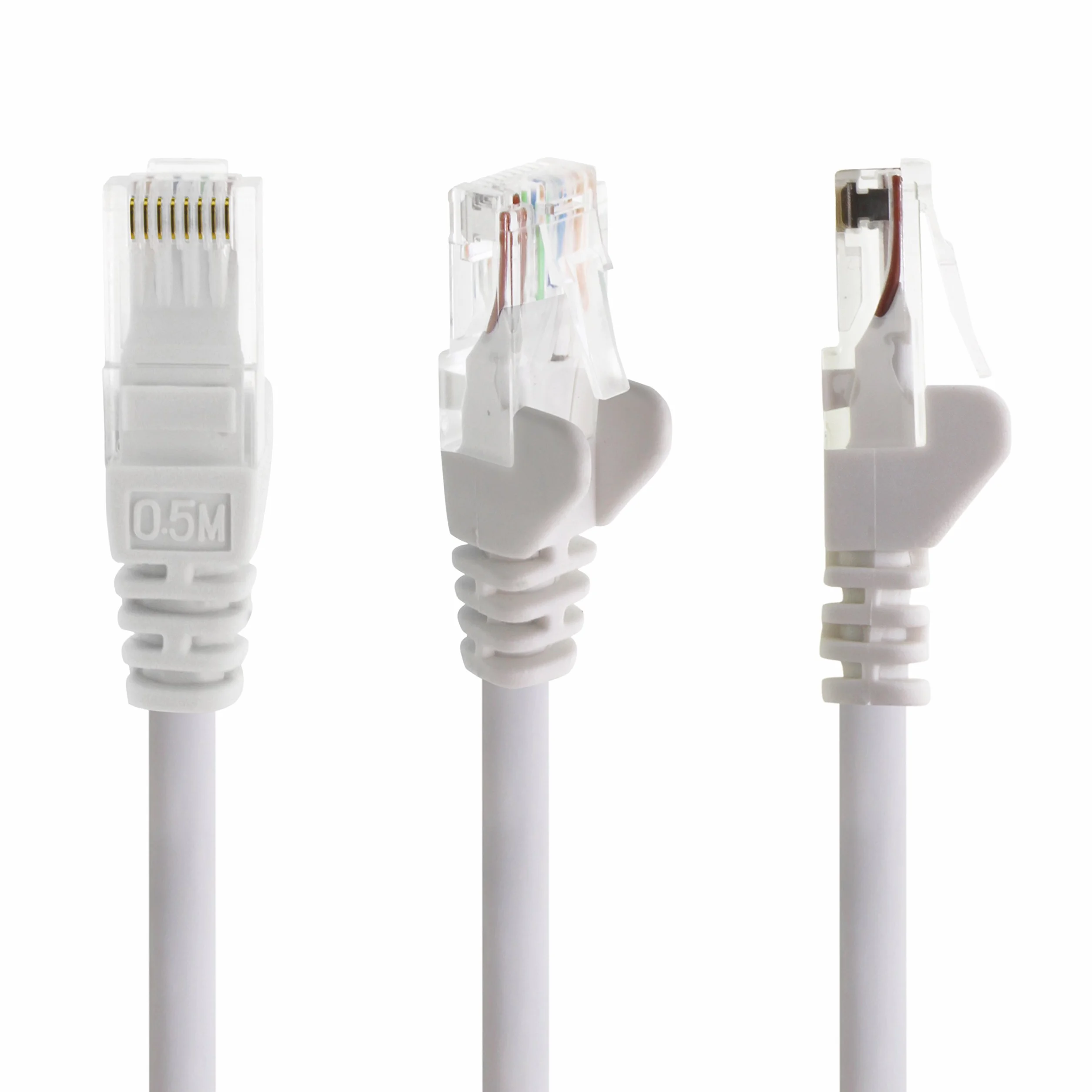 Câble Réseau Cat6 10x 5m RJ45 Ethernet LAN Blanc