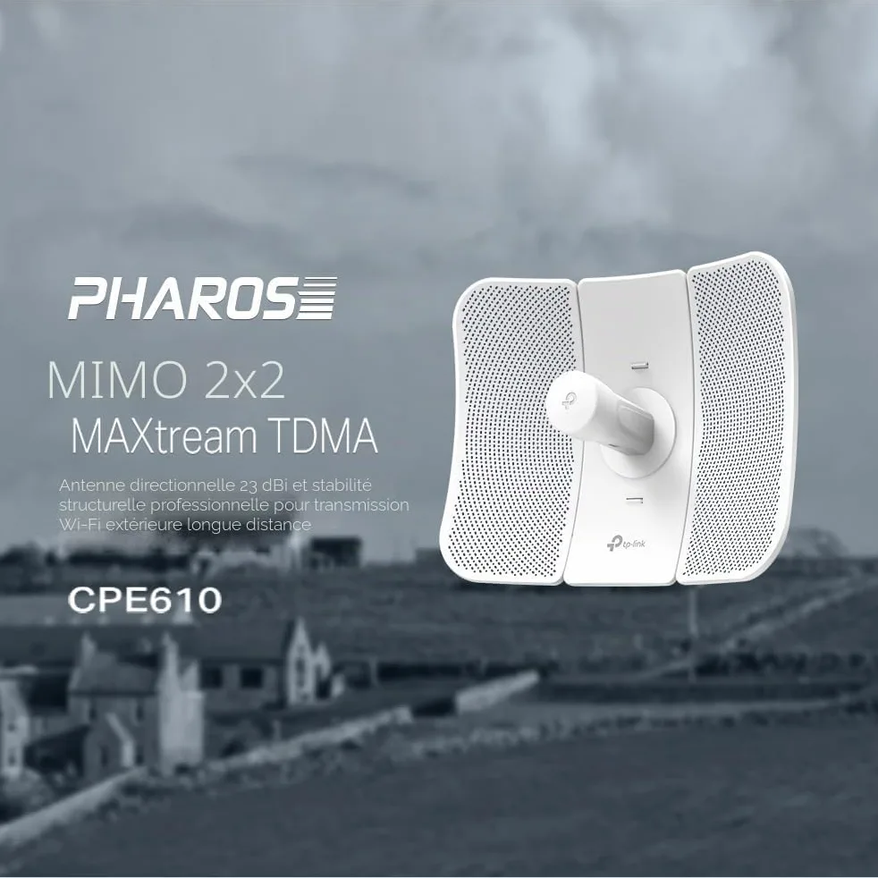 TP-Link CPE610 CPE extérieur 5GHz 300Mbps 23dBi