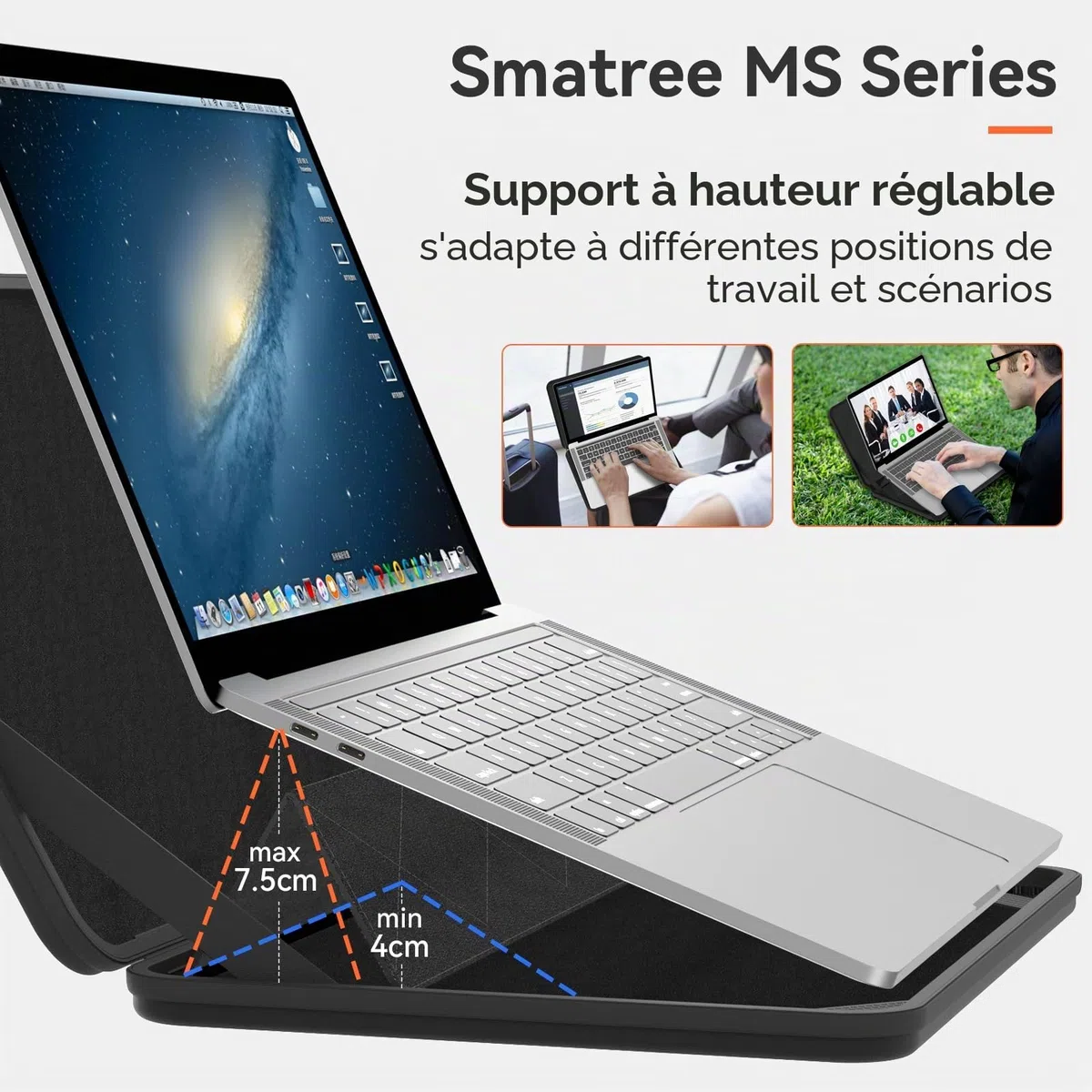 Smatree MS56 Housse de Protection en EVA Rigide avec Support Compatible pour 14 Pouce Lenovo ThinkPad L14 Gen 5/X1 Yoga Gen8/7/6 2 in 1,X1 Carbon Gen11/10,pour IdeaPad Flex 5i/5,ThinkBook 14 Gen 6/7
