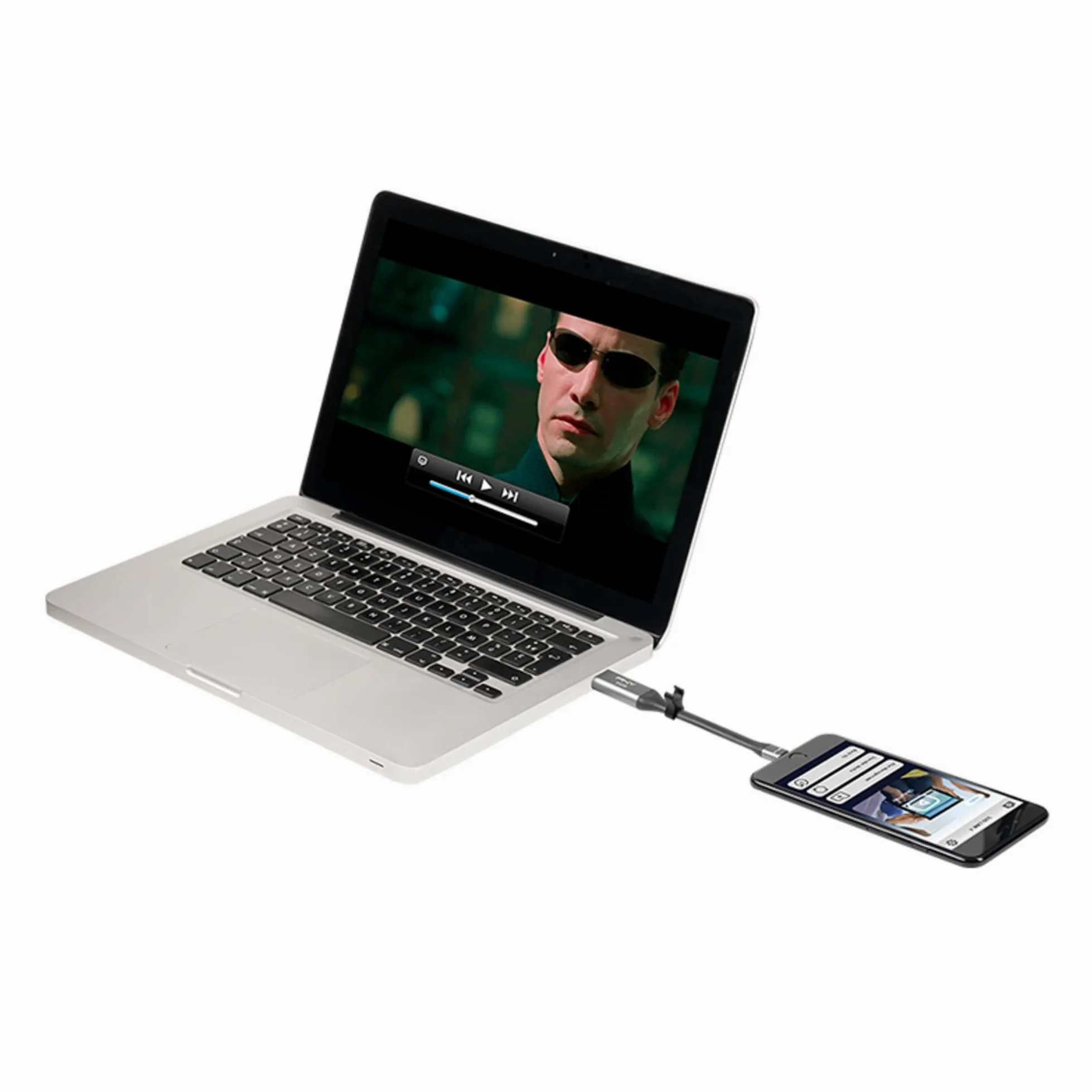 PNY P-FDI64GLA02GC-RB Clé USB 3.0 Gris Métallisé 64 Go