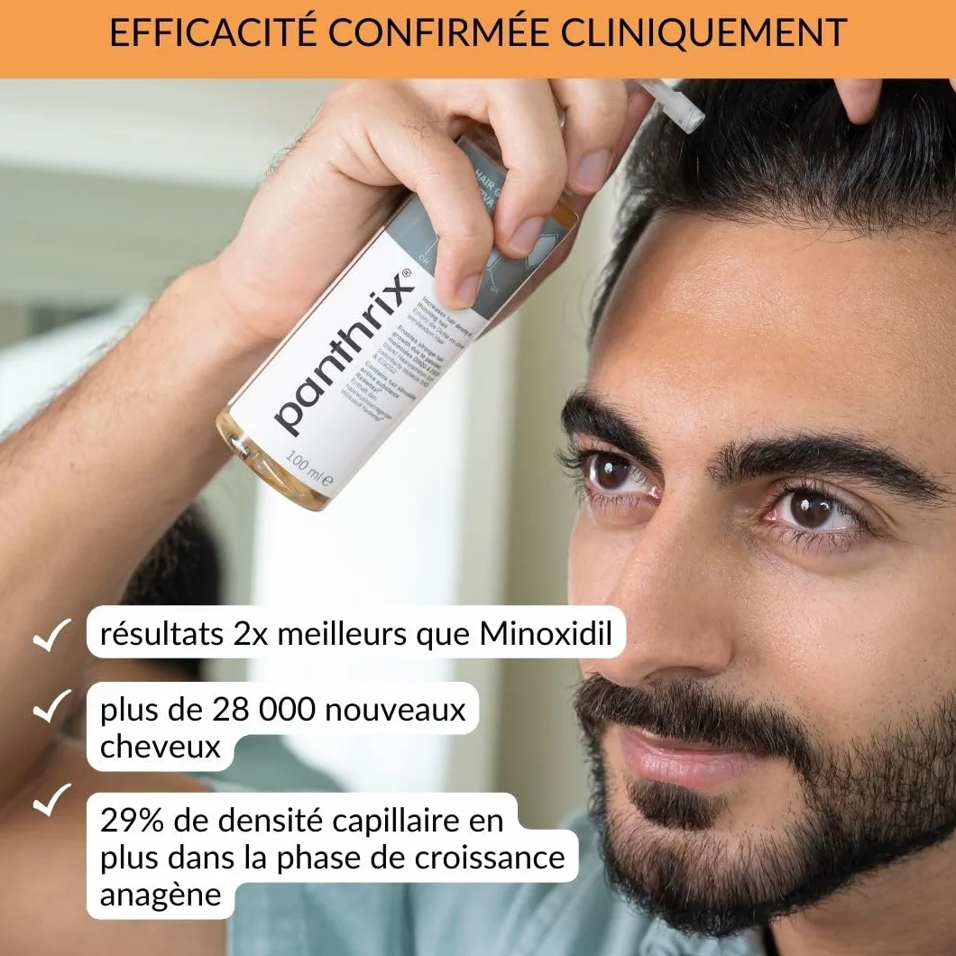 Panthrix Sérum Croissance Cheveux Redensyl 3% Anti Chute Repousse Caféine Kératine Niacinamide 100 ml