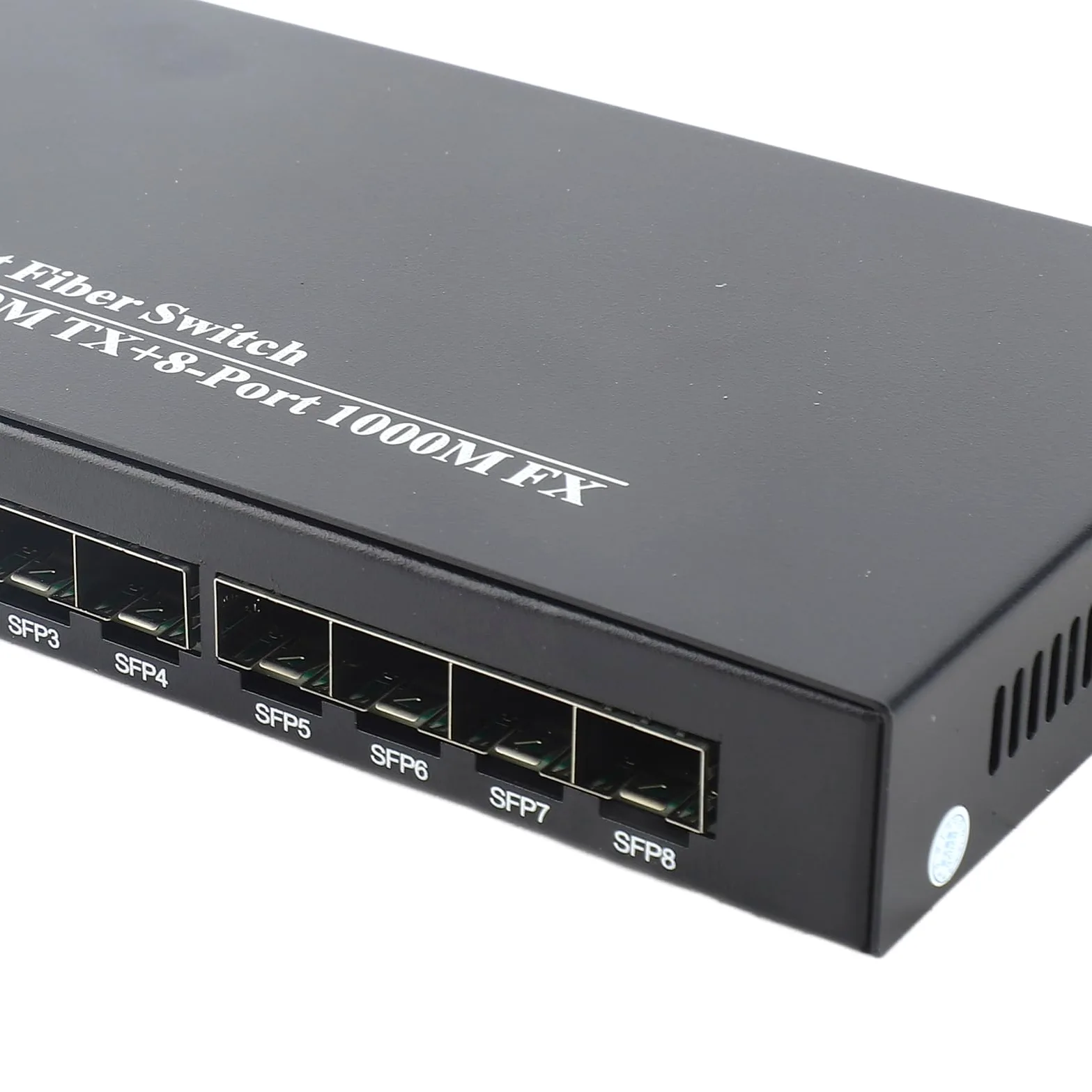 Fafeicy Commutateur Fibre Ethernet Gigabit, Matériau en Fer, émetteur-récepteur 1,25G, jusqu'à 10 Km, Idéal pour Les Réseaux et Les Télécommunications