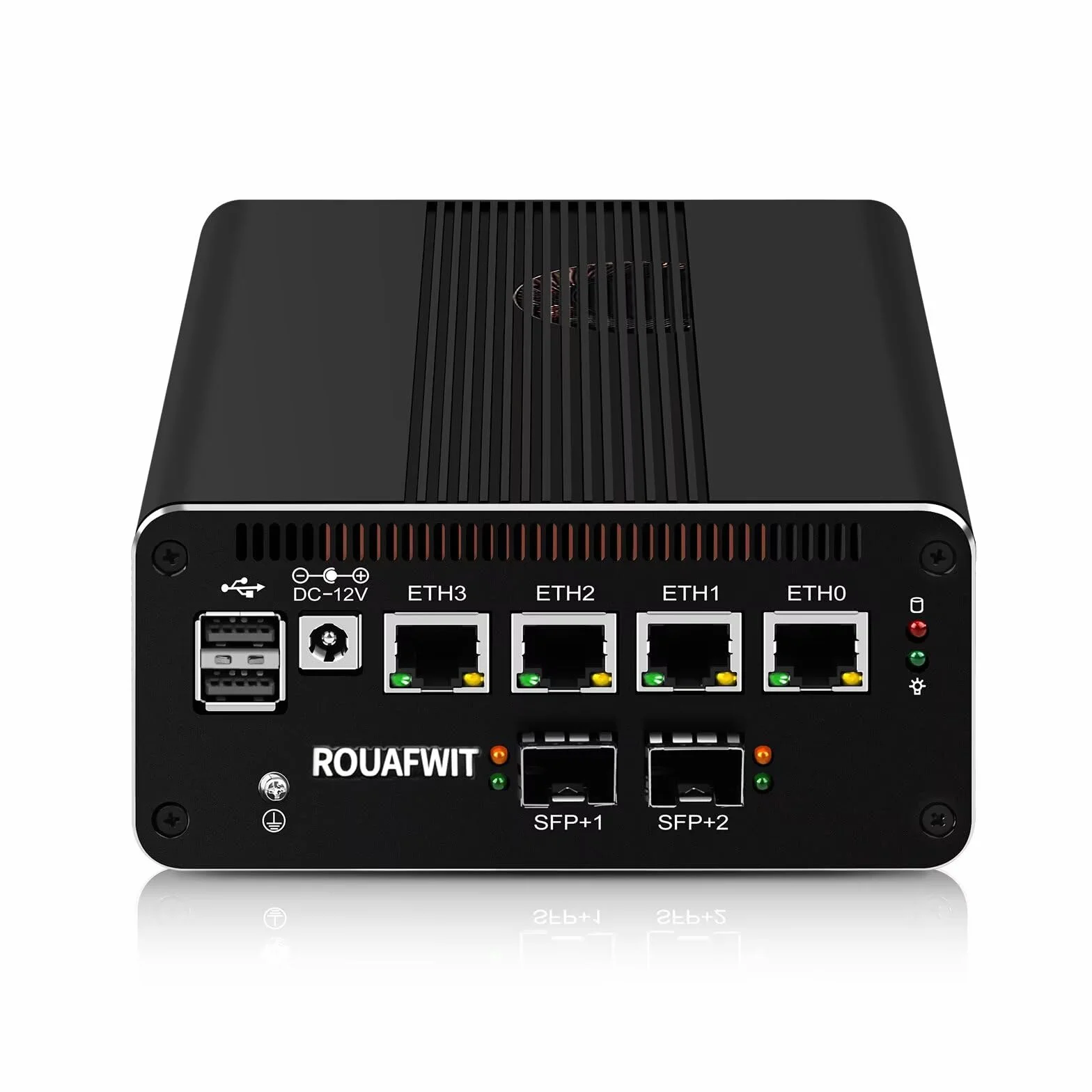Firewall Mini PC Dual 10Gbe N150(Upgard N100) Firewall Hardware, 2 x 82599ES SFP+ 10Gbps, 4 x 2.5Gbe i226-V LAN with Filter Connector, DDR5 8G RAM 128G NVME SSD, AES-NI, SIM, TF, 3 Display