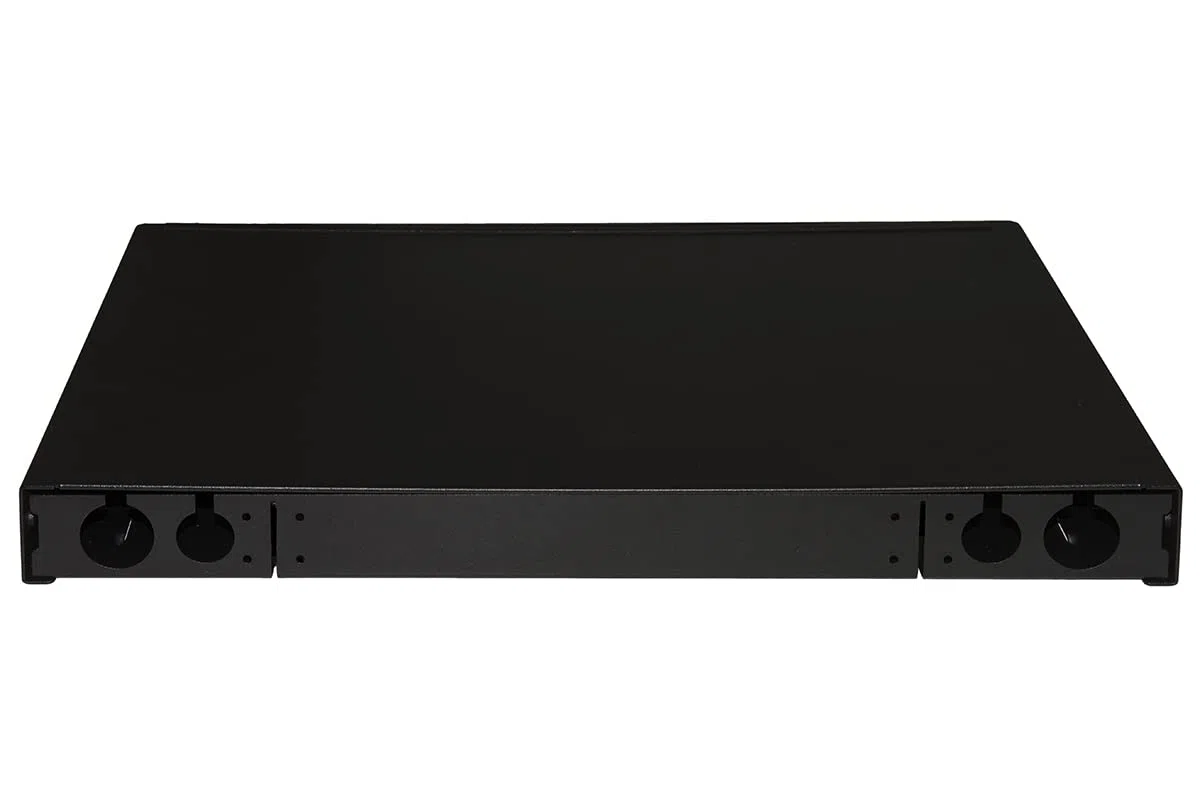 LINK LK24LC3P Panneau Fibre Optique 19" avec 24 adaptateurs LC Duplex OM3 Profondeur 250 mm avec Rails installés Couleur Noir