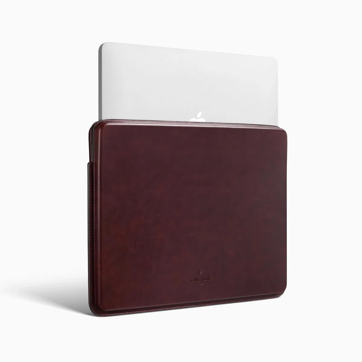 Comfyable Housse de protection fine en similicuir pour ordinateur portable de 13", compatible avec MacBook Air M4 2025-2018 et MacBook Pro M2 2022 M1 2020-2016, marron baie