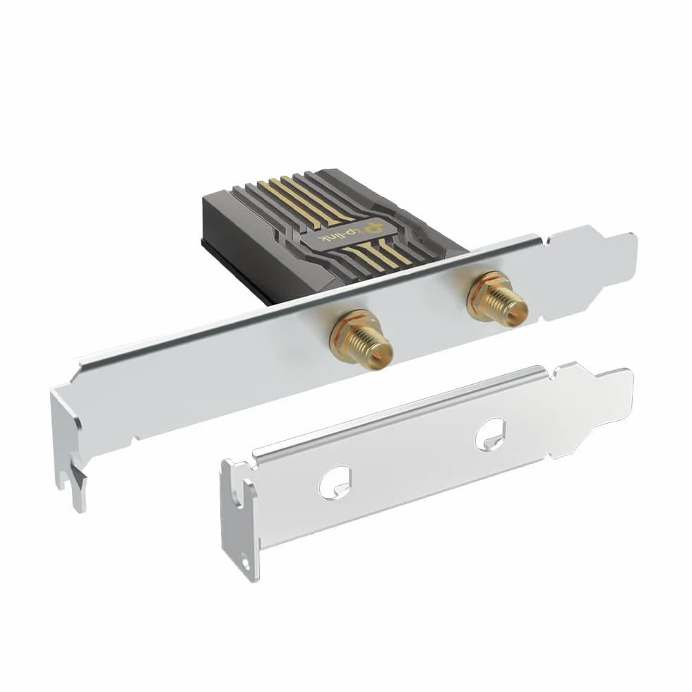 TP-Link Carte WiFi 7 PCIe BE6500 avec Bluetooth 5.4, Archer TBE400E | Tri-bande 6 GHz, MLO, antennes haut gain, idéal gaming/streaming 8K, pour Windows 11 (64 bits) uniquement