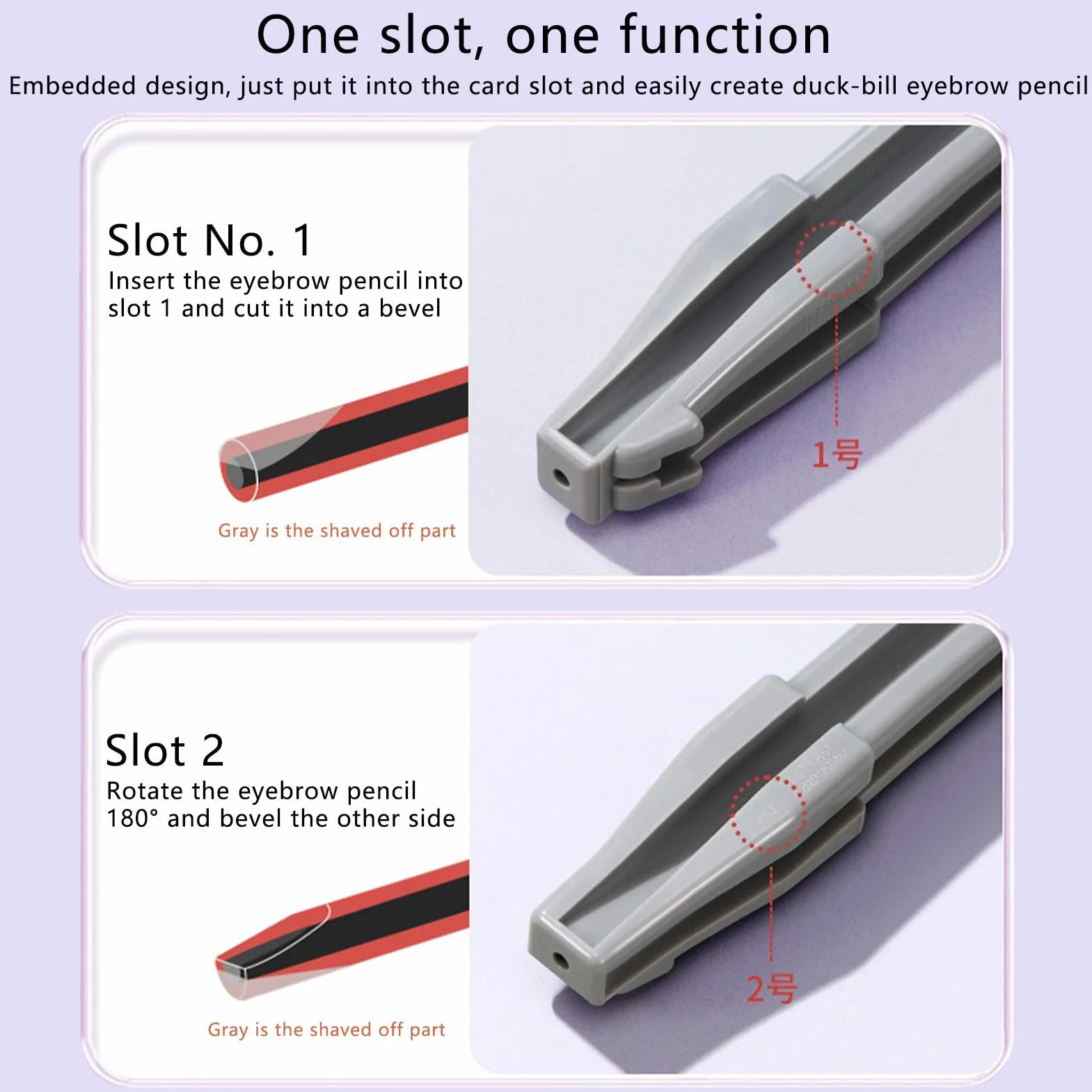 Taille-crayon de maquillage pour les yeux | Crayon façonneur pour sourcils Portable