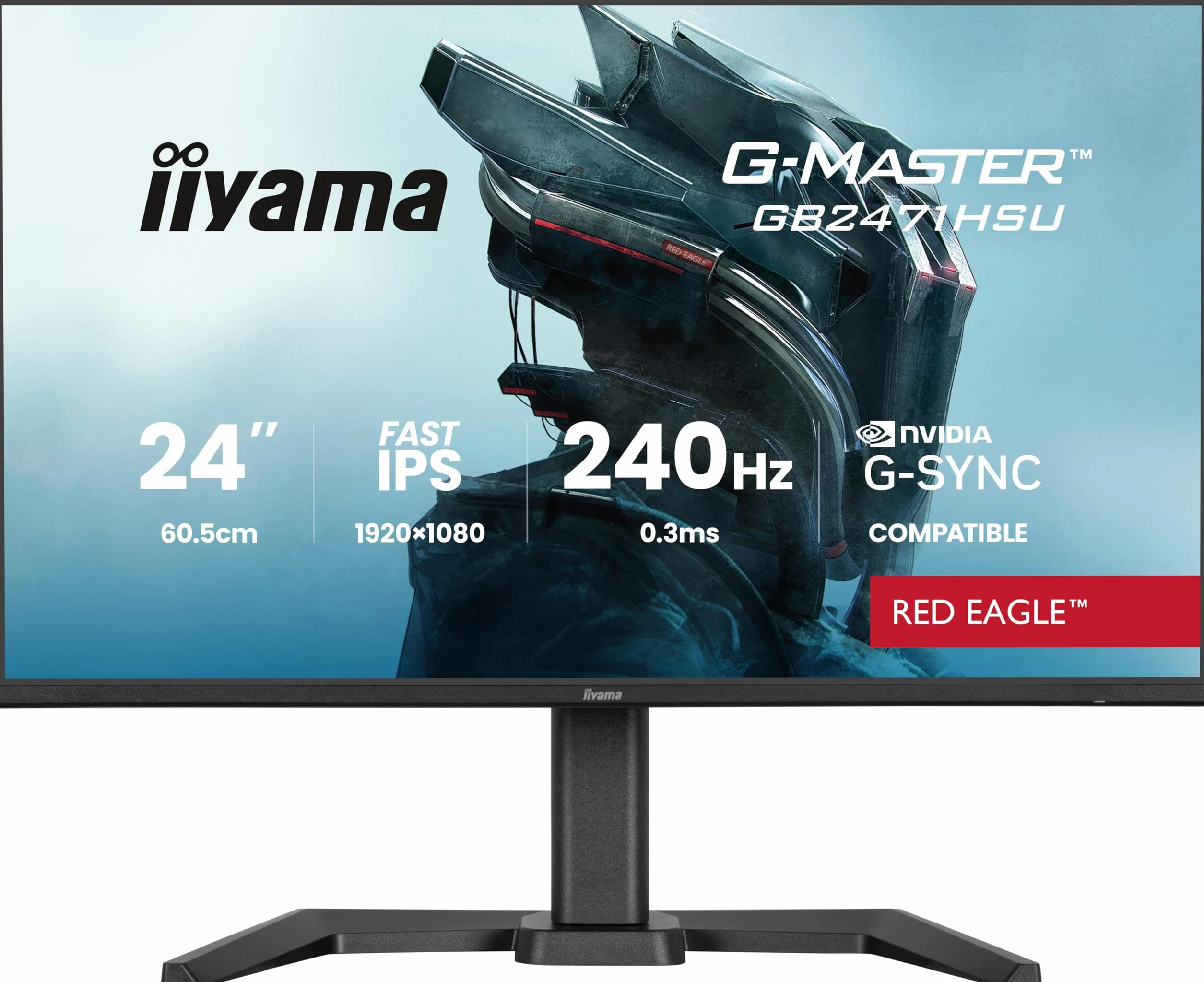 iiyama GB2471HSU-B1-23.8" IPS, 1920x1080/240Hz, 2H1DP, USB-hub, Has