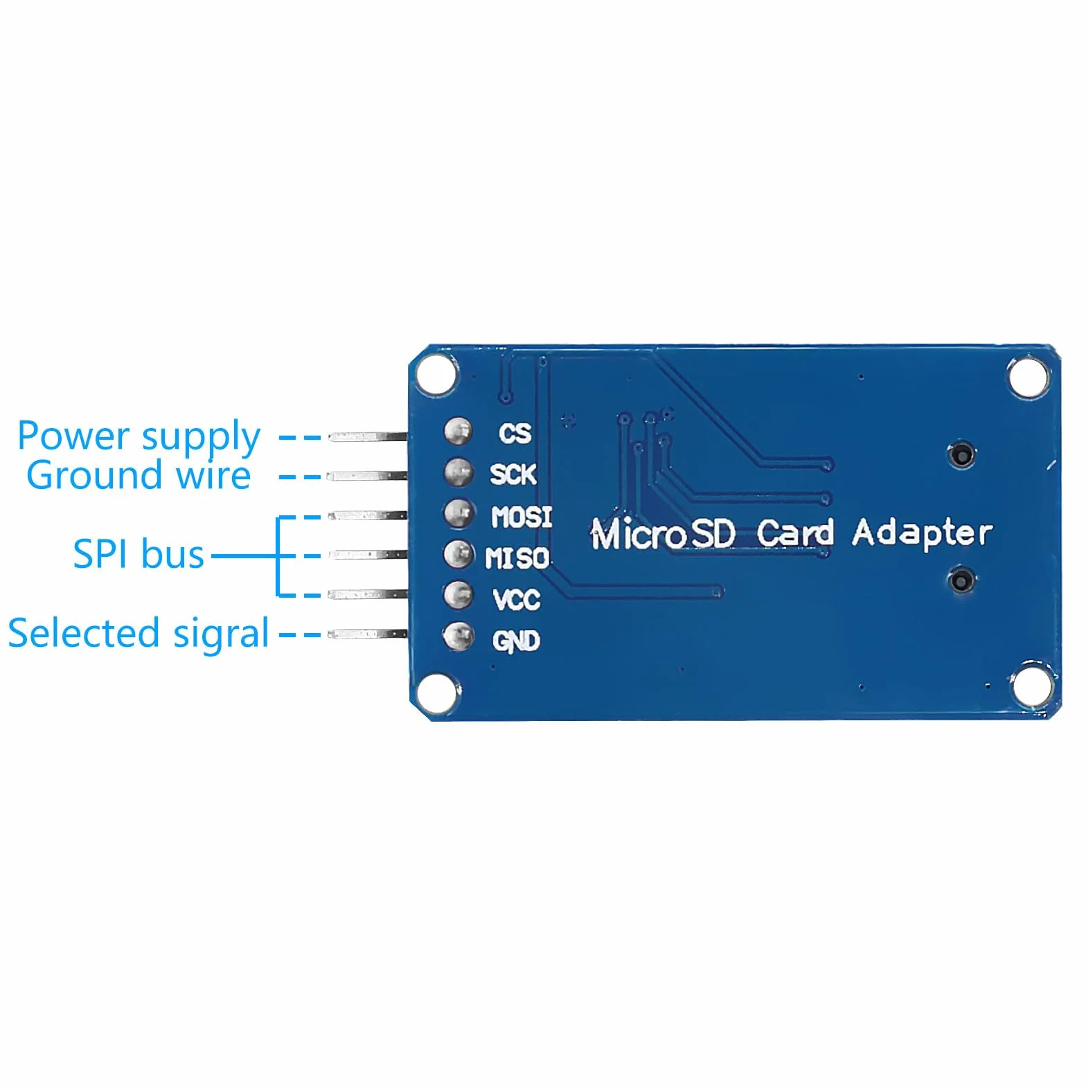 Module de carte Micro SD TF Lecteur SPI pour Arduino (6 pièces)