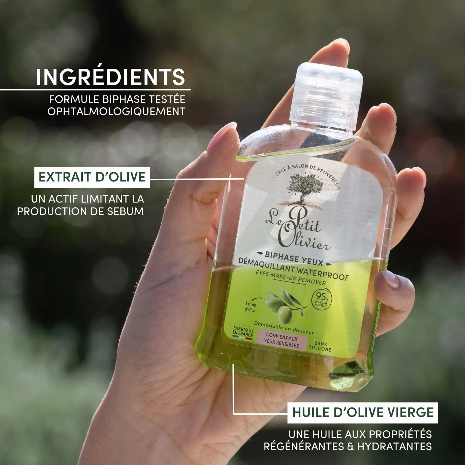LE PETIT OLIVIER Démaquillant Yeux Waterproof Extrait d'Olive 125 ml