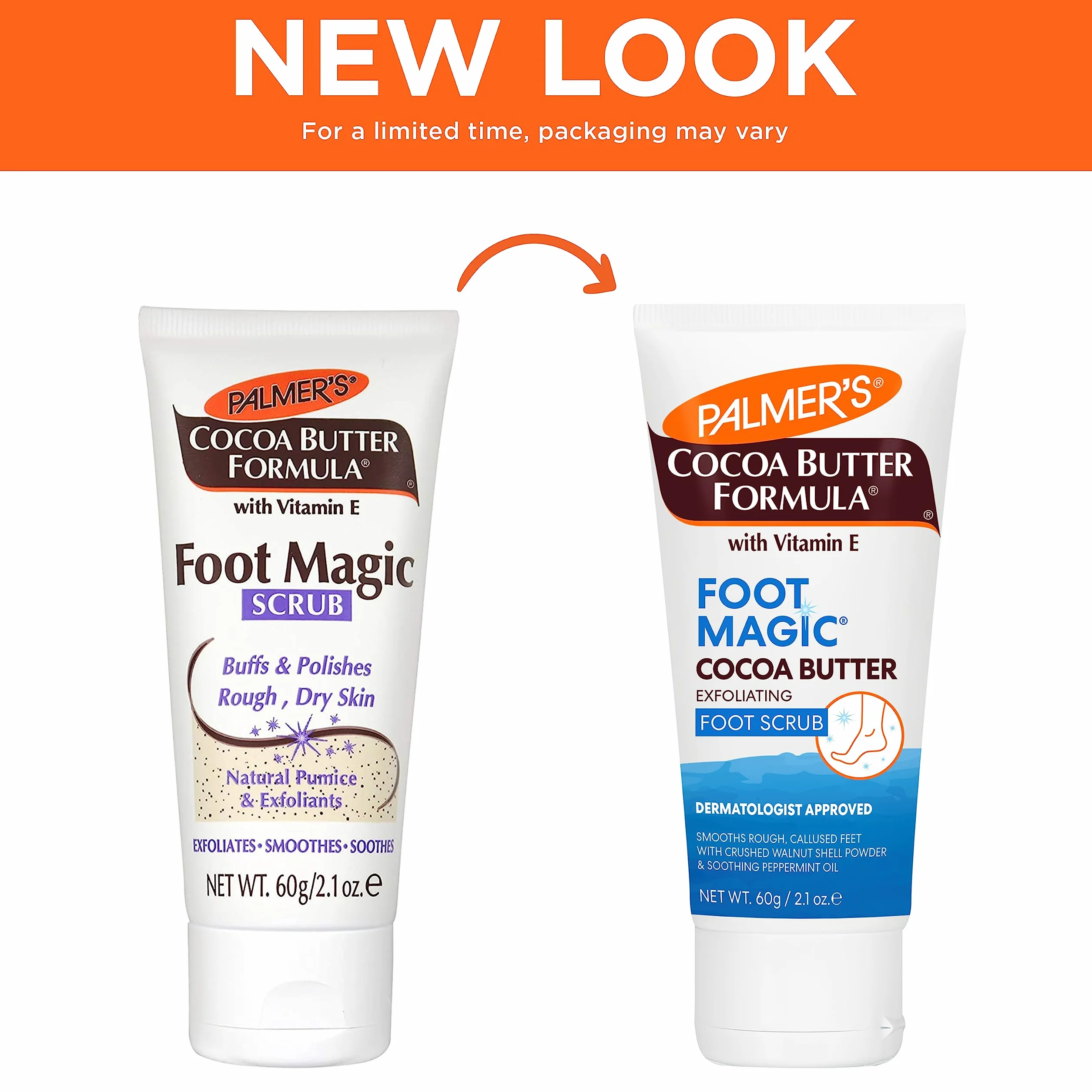 Palmers Gommage Magique Pieds Beurre Cacao 2.1 oz 62.11 ml
