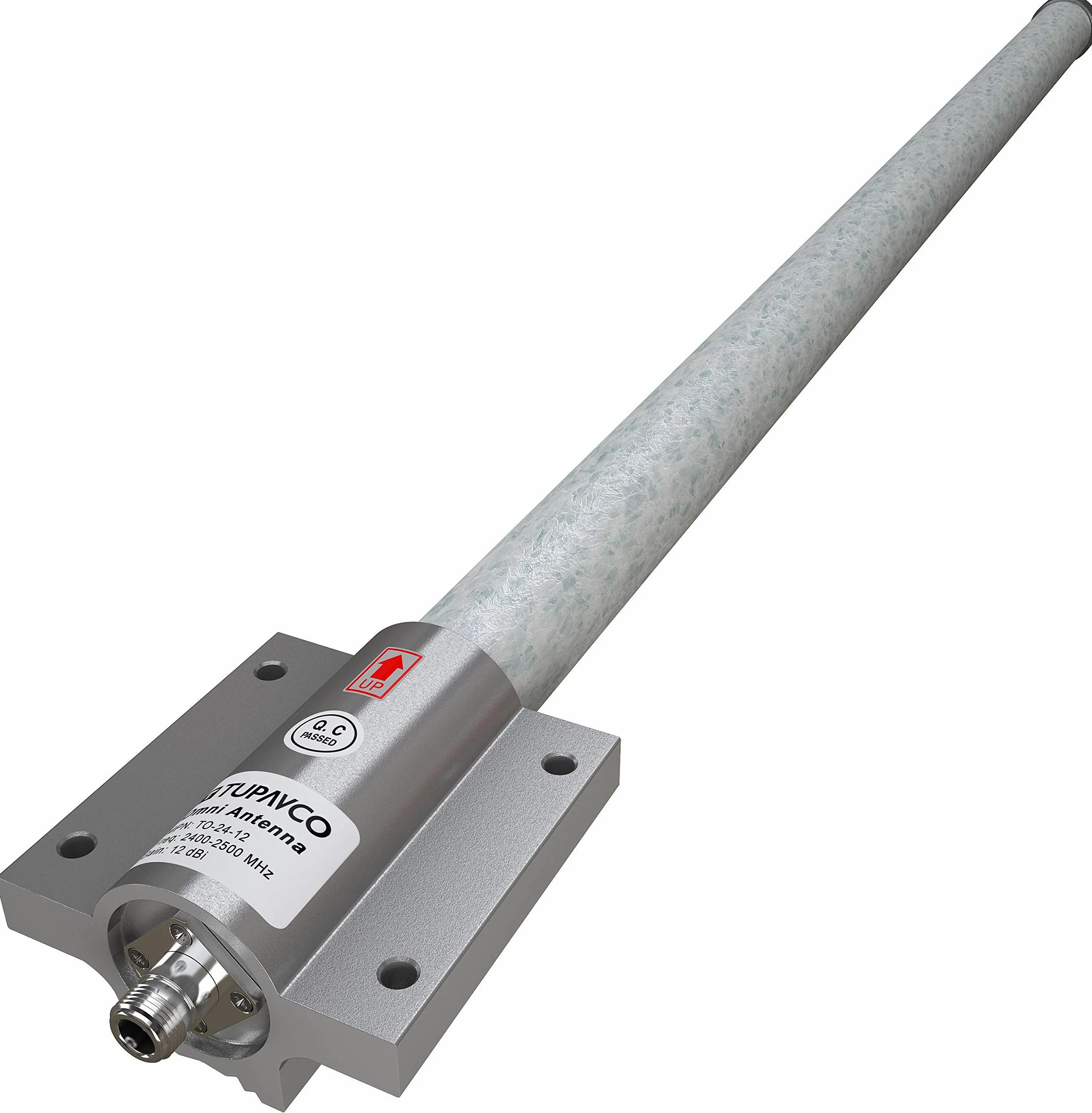 Antenne Omni extérieure WiFi Gain 12 DB 2,4 GHz Support de Toit (90 cm de Long) Extension réseau sans Fil/Répéteur de portée (connecteur de câble N-Femelle) Maison/RV/Camping/Bateau Amplificateur de