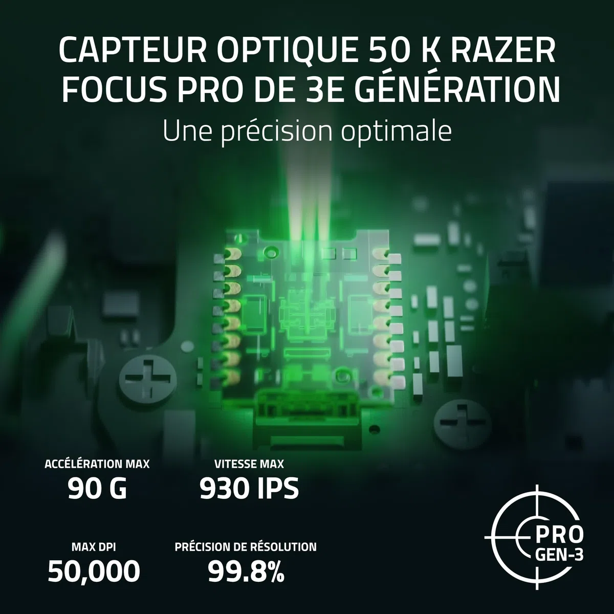 Razer Naga V3 Pro - Souris Gaming sans Fil avec des plaques latérales interchangeables pour Les MMO (HyperScroll de 2e Generation, Switches optiques de 4e Generation, Capteur Optique 50 K Focus Pro)