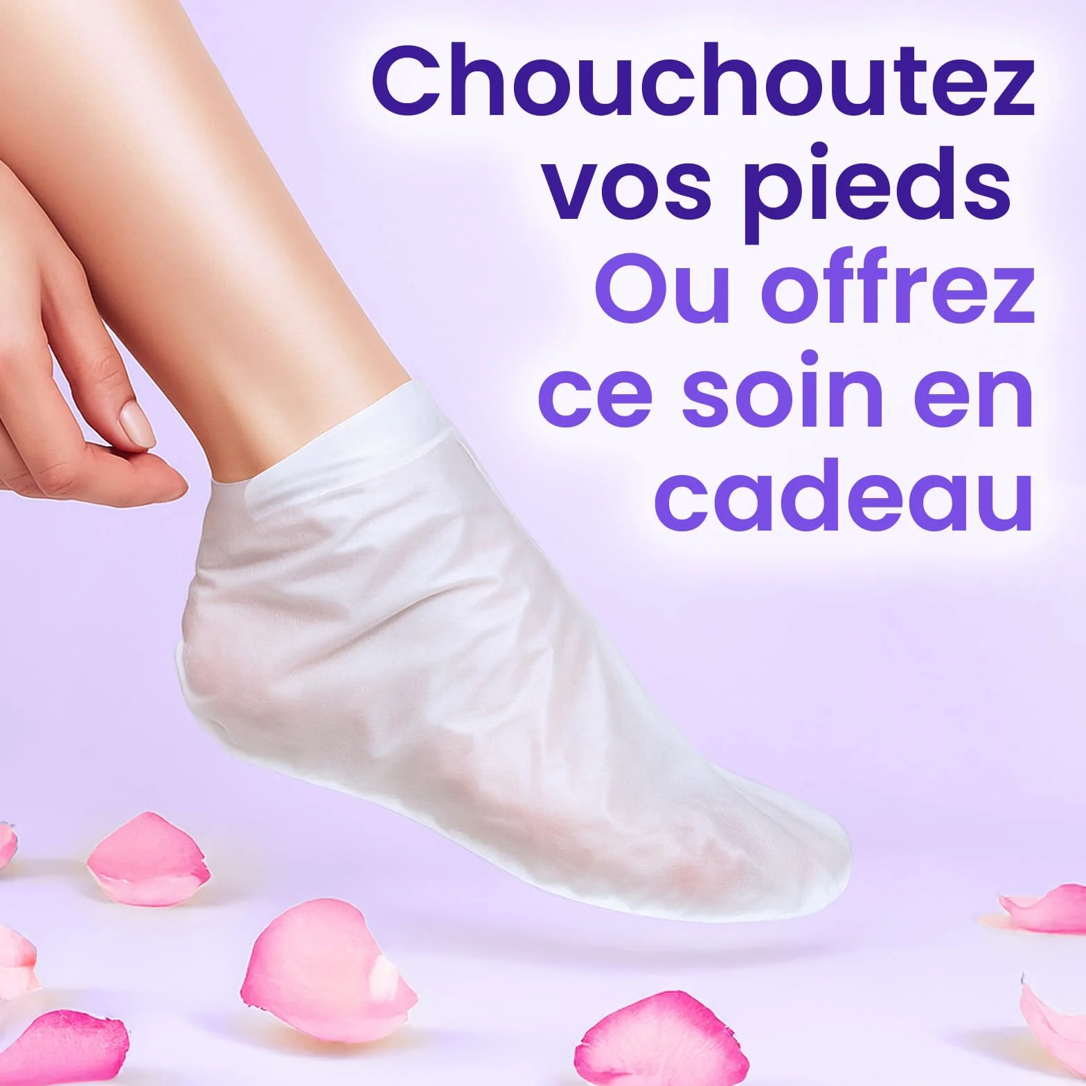 Masque Pieds Hydratant au Lavande, Beurre de Karité, Huile de Jojoba, Vitamine E – Soin pour Pieds Très Secs