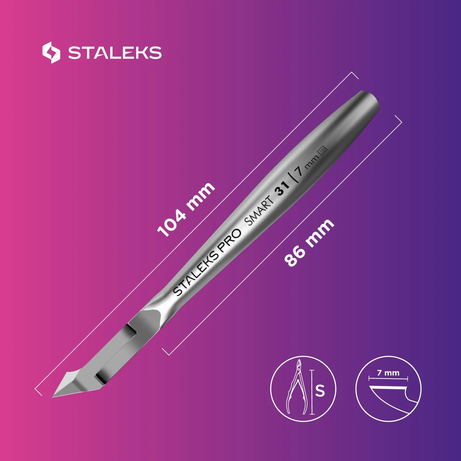 STALEKS Pince à ongles professionnelle Smart 31 7 mm