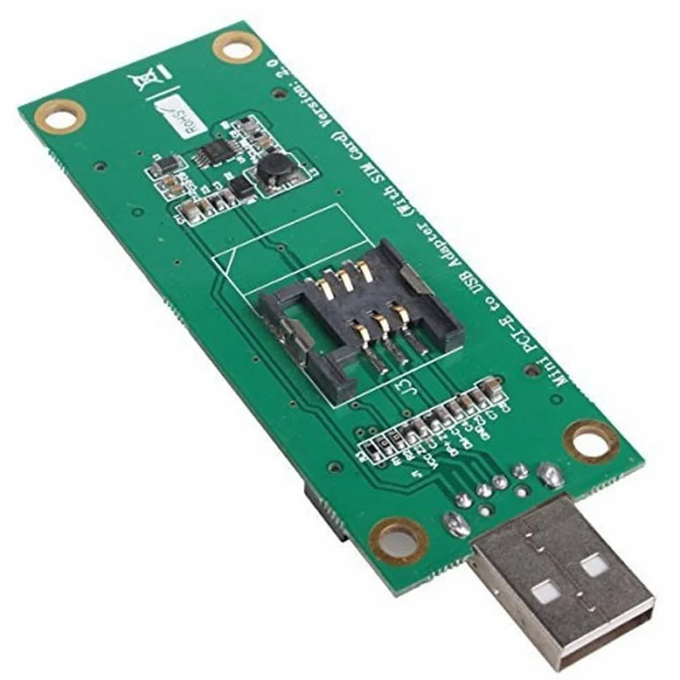 CY Adaptateur Mini PCI-E sans fil WWAN vers USB Carte avec emplacement pour carte SIM Module Outils de test pour 3G/4G/5G LTE