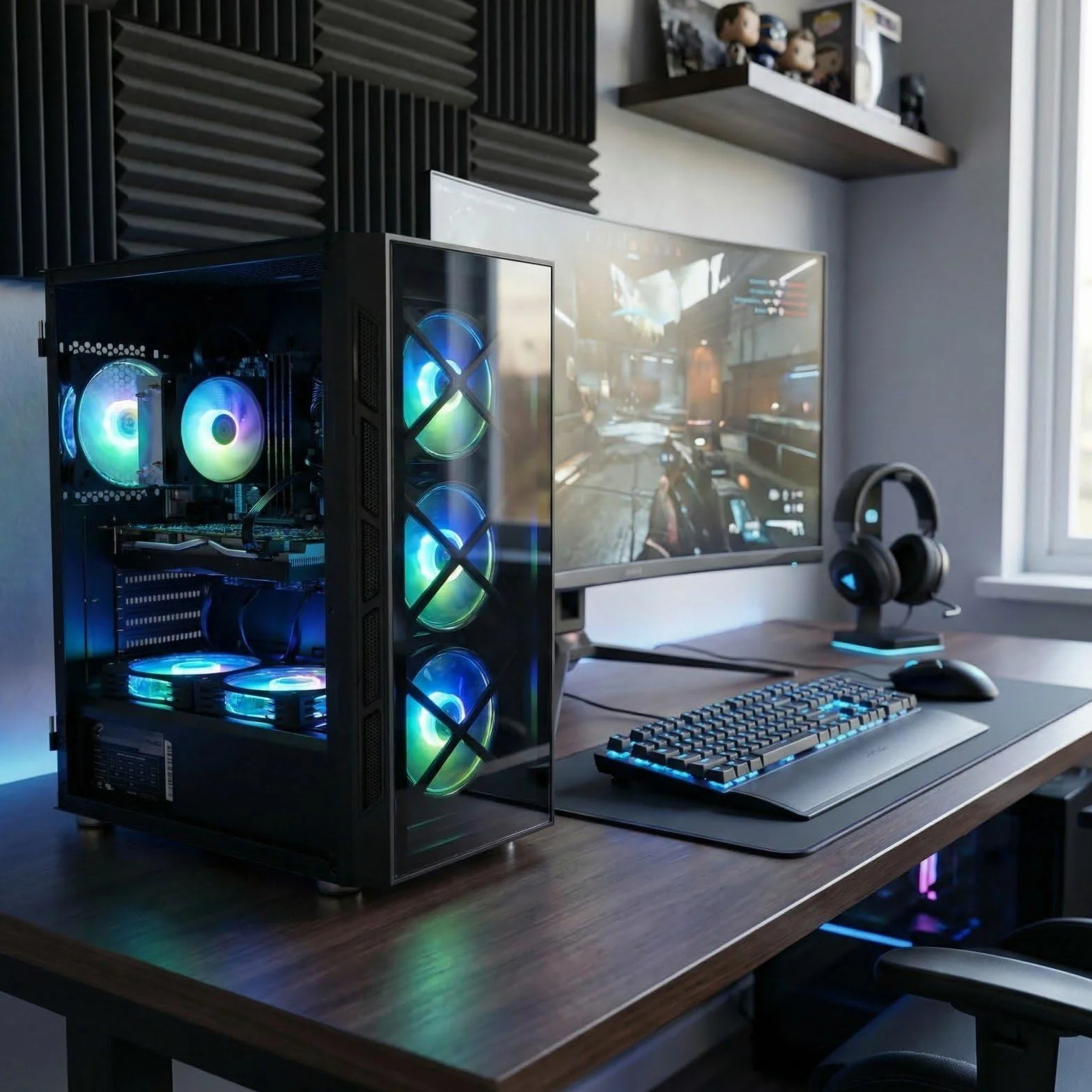 PC Gamer Fixe Core i7 3.9 GHz Geforce GTX 1660 Super 6Go GDDR6 32Go RAM 1To SSD WiFi6 Windows11 Pro