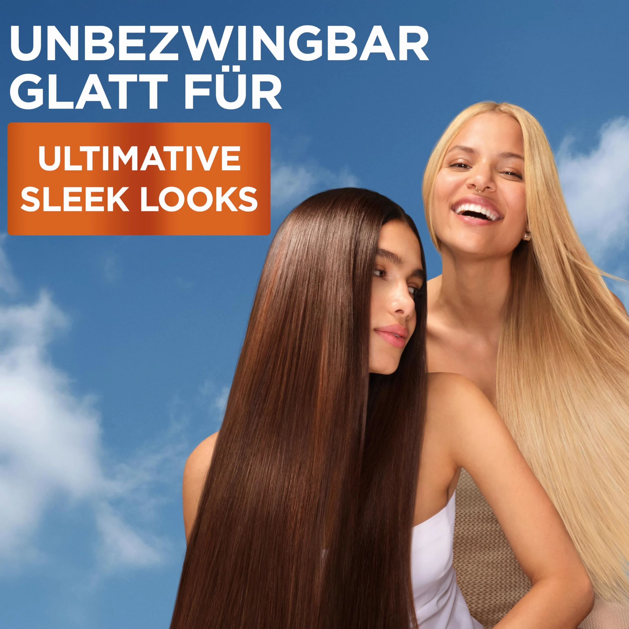 Garnier Fructis Keratin Sleek Kit de soin shampooing après-shampoing masque sérum huile d'argan kératine cheveux secs frisottis