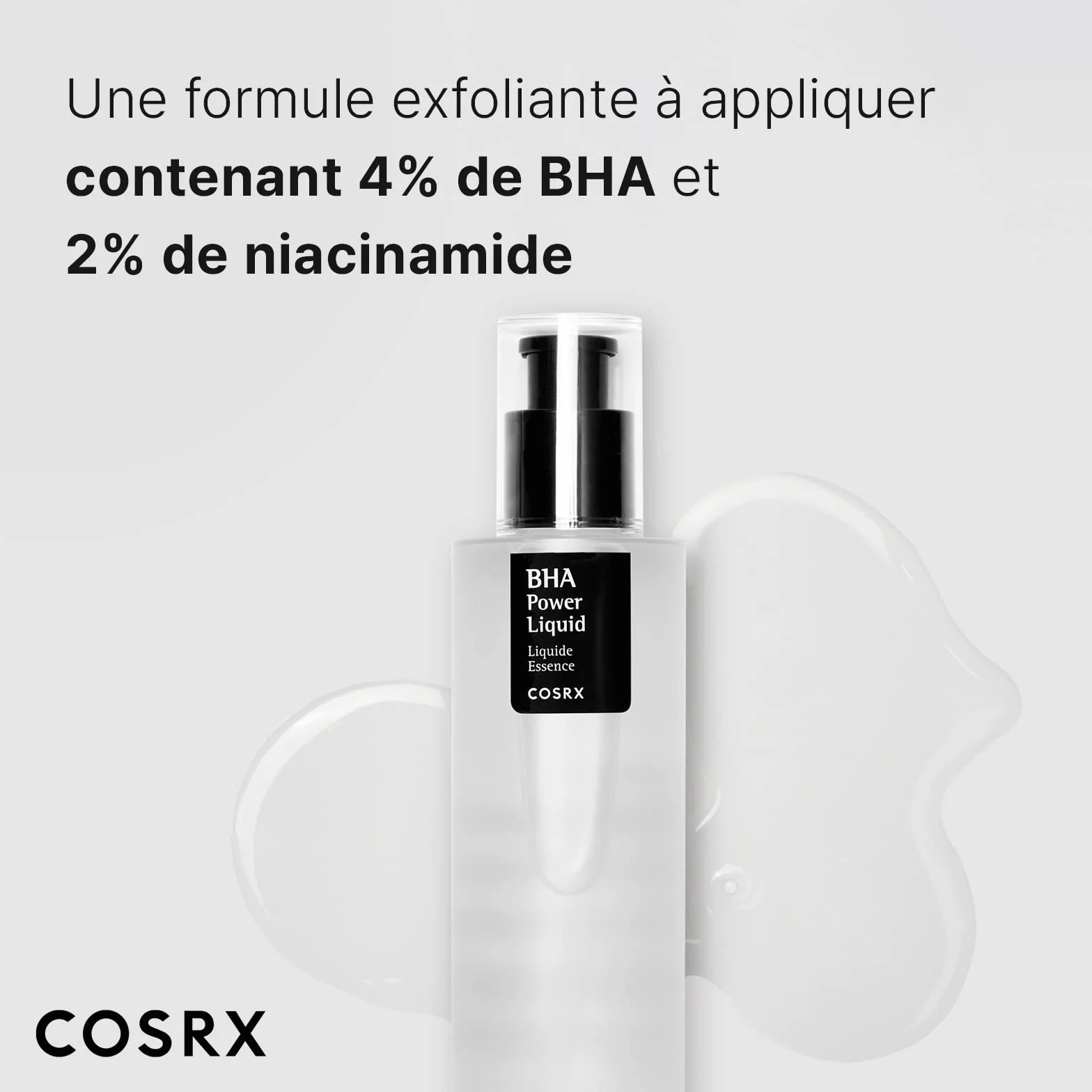 COSRX BHA 4% Liquide anti-points noirs 100ml Exfoliant chimique pour peau nette