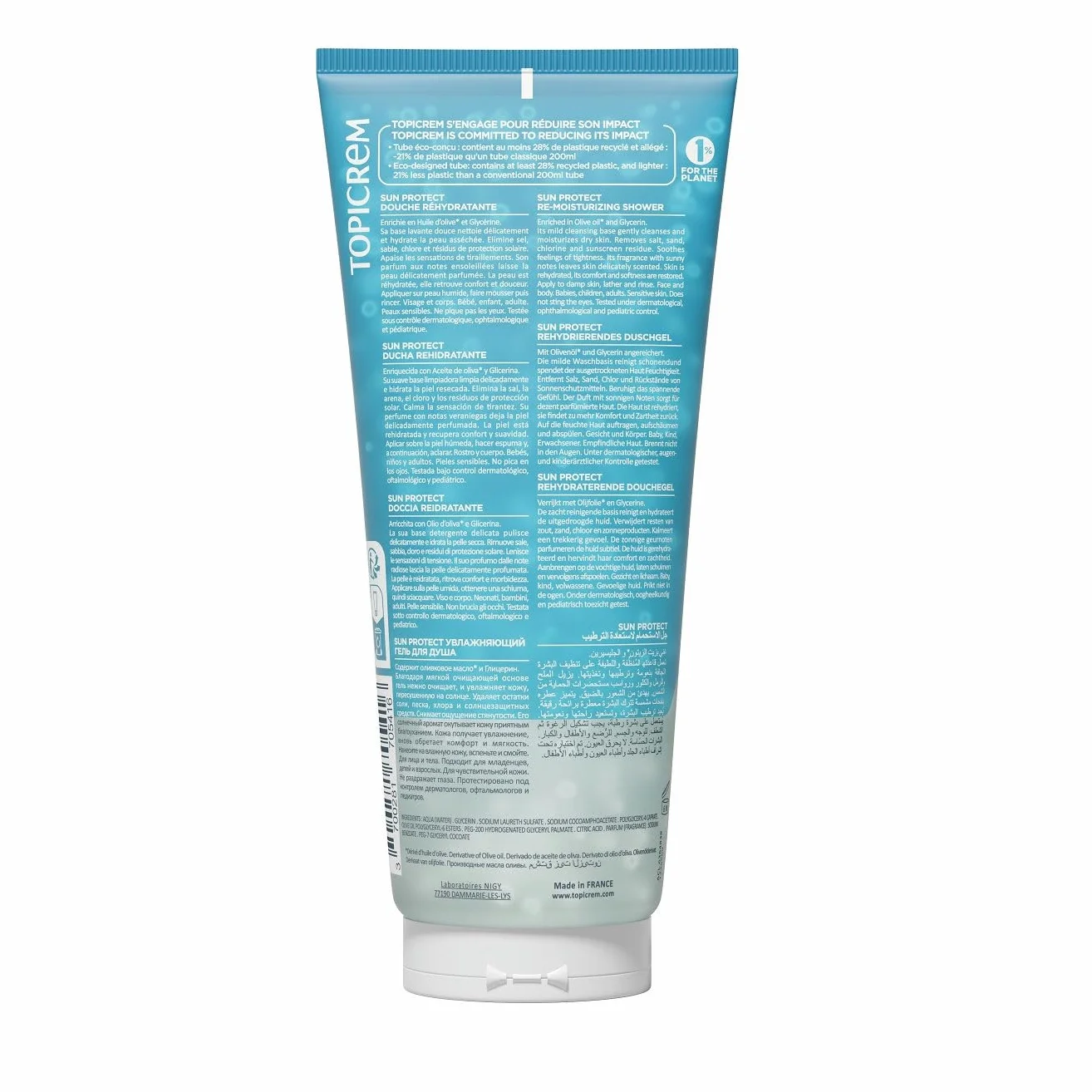 Topicrem Sun Protect Gel Douche Après-Soleil Réhydratant 200 ml