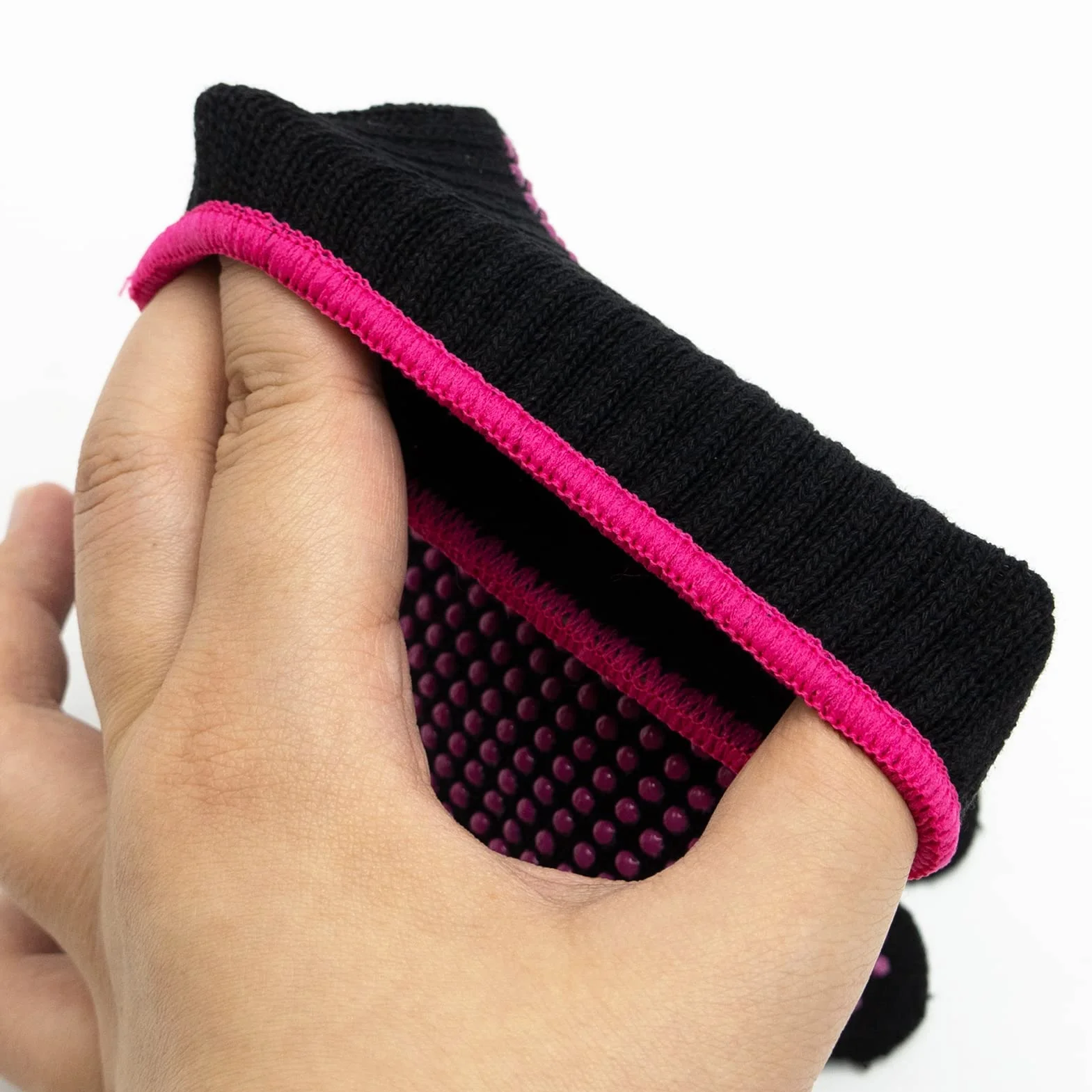 Gants de coiffure résistants à la chaleur avec picots en silicone pour fer à friser et fer plat