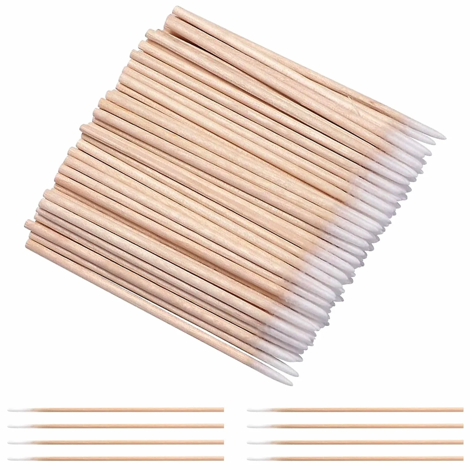 Cotons-Tiges Microblading 10 cm Bâtons en Bois pour Sourcils, Maquillage, Tatouage
