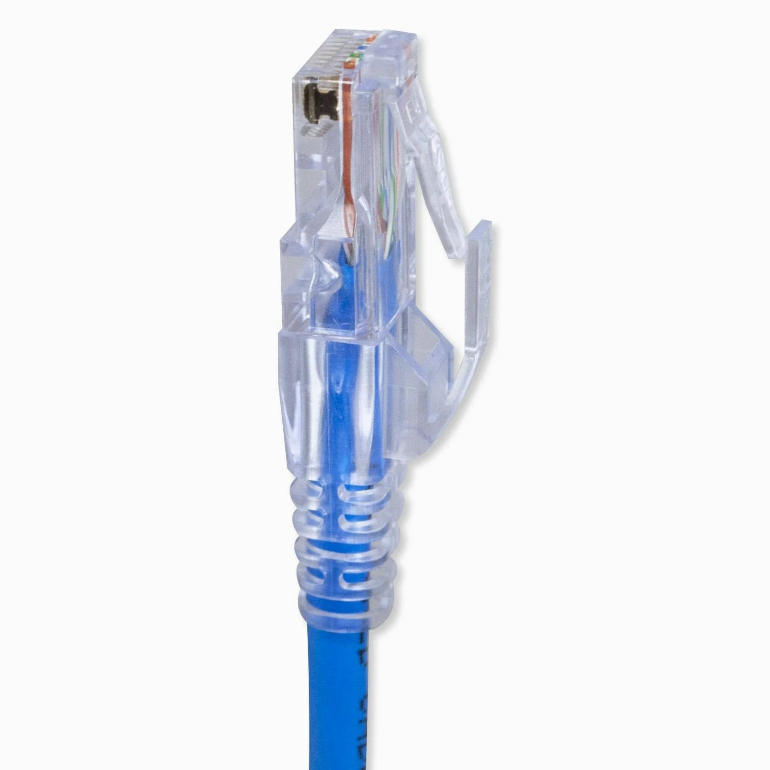 Simply45 Prise modulaire RJ45 non blindée | Pour CAT5E UTP, 24AWG solide, 28-26AWG toronné, 3 broches, bleu clair, 100 pièces - S45-1500