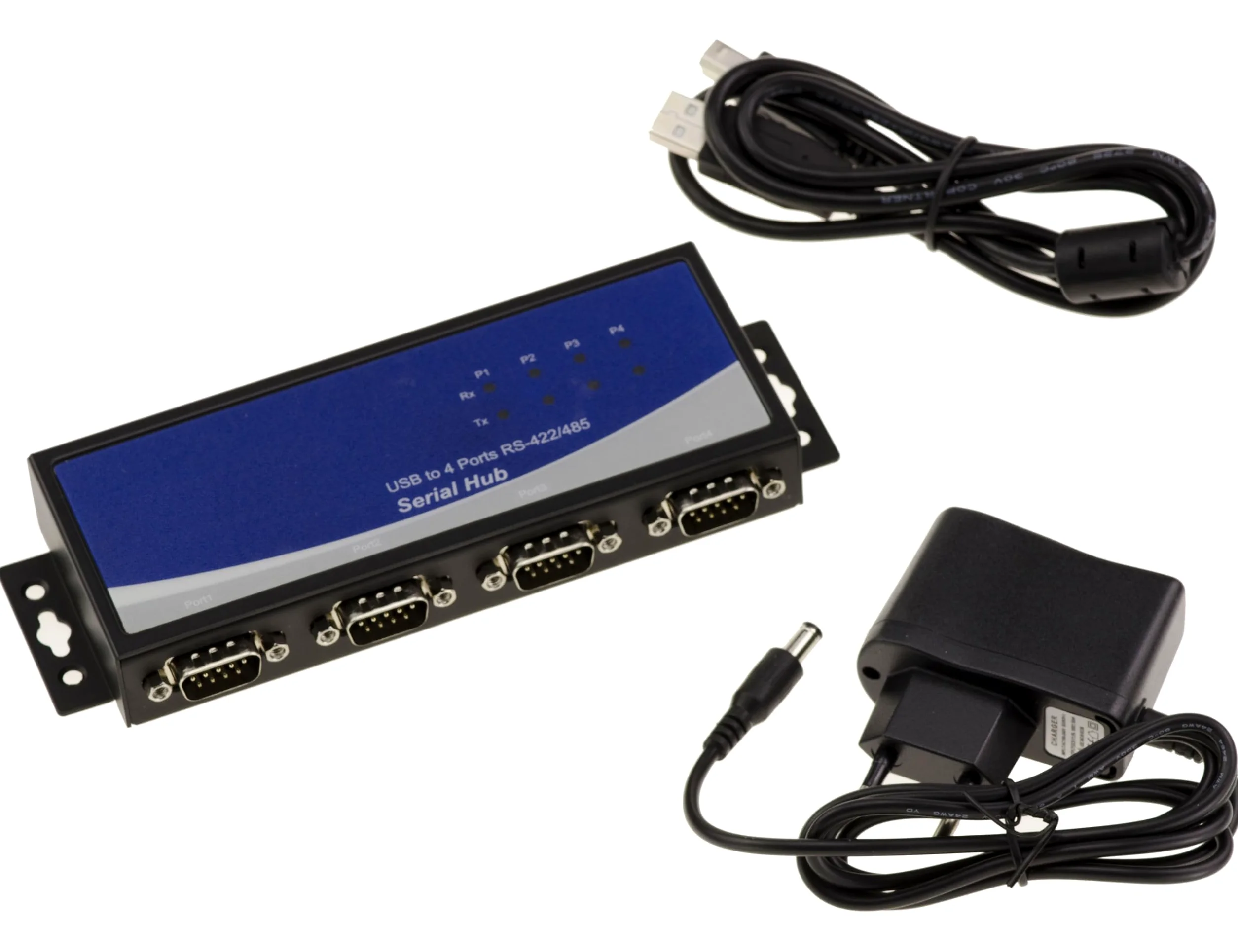 KALEA-INFORMATIQUE Adaptateur convertisseur USB vers 4 Ports RS422 RS485 Industriel, Interface RS-422 et RS-485 par fiche DB9, Protection ESD 15KV