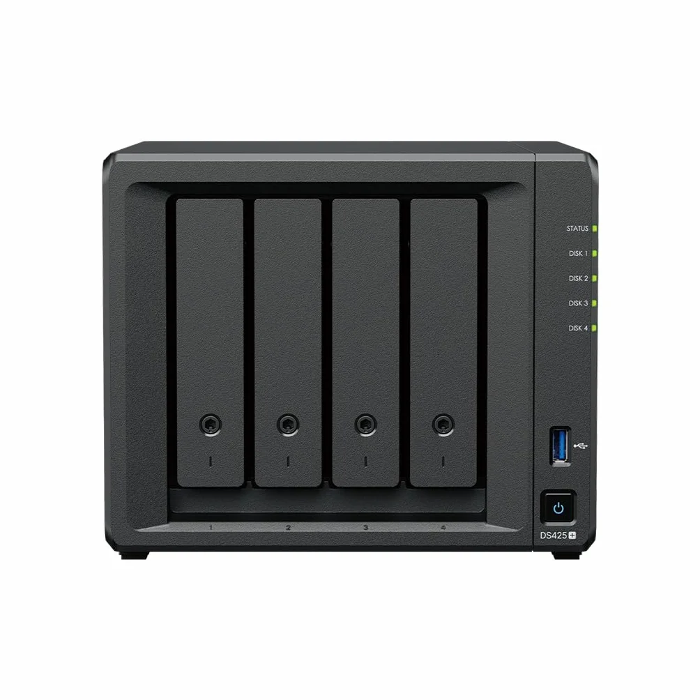 Synology DS425+ 24TB Bundle Western Digital WD Red Plus 4 Baies Desktop NAS Intel Celeron J4125 2Go DDR4