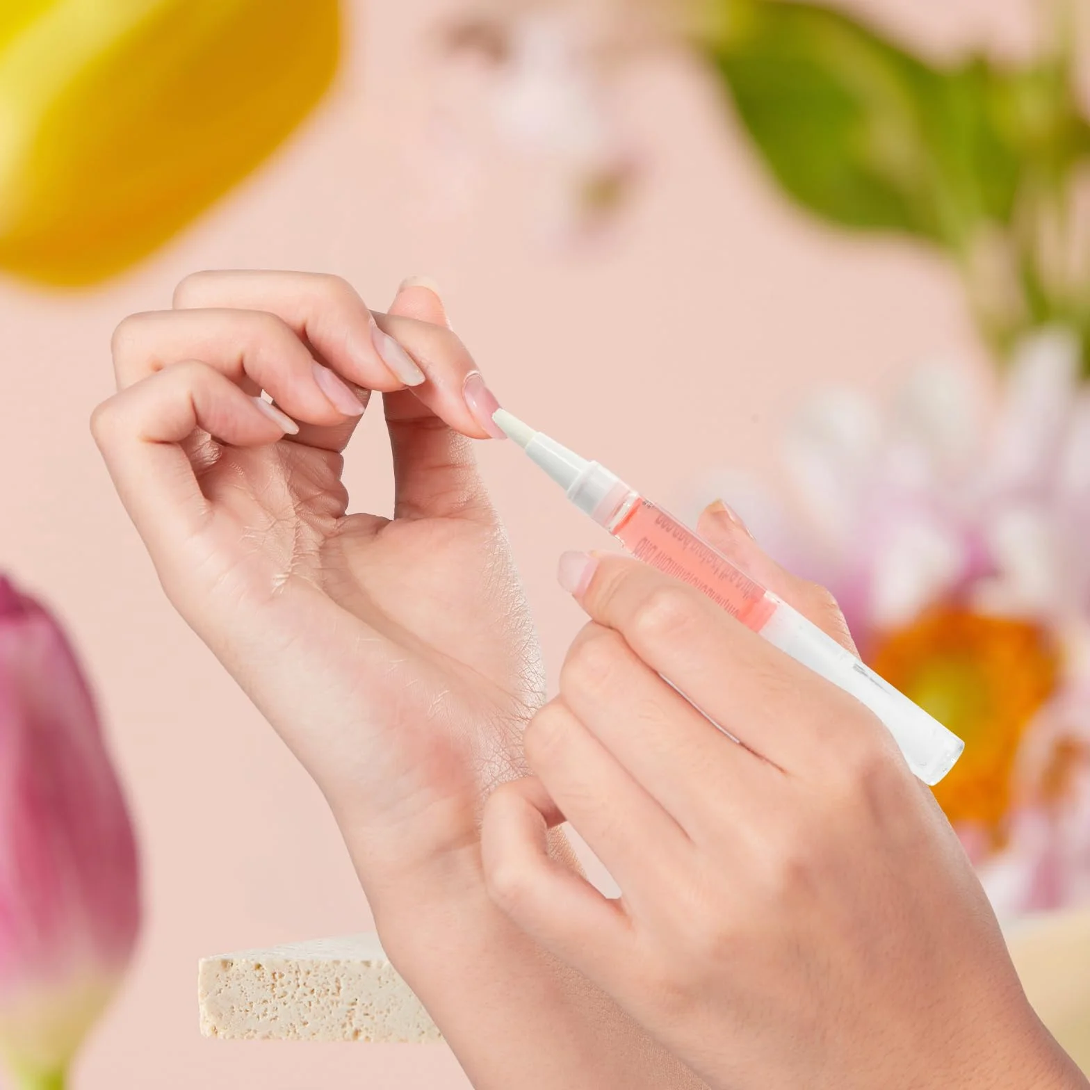 Huile Cuticules Ongles 8 Pièces 3 ml, Extrait Plantes Naturelles pour Ongles Secs Fissurés, 18 x 1.2 cm