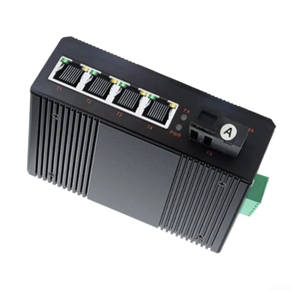 Convertisseur multimédia Gigabit DIN Rail en aluminium Protection IP40