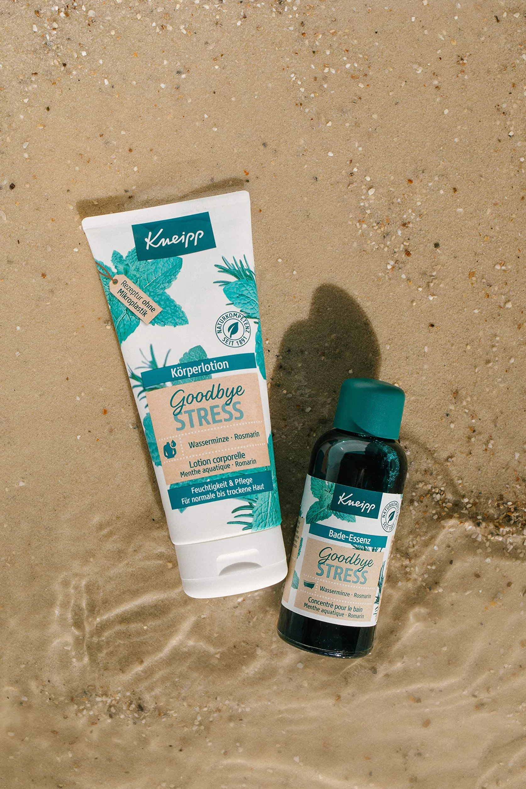 Kneipp Goodbye Stress Huile de bain aux huiles essentielles de romarin et menthe d'eau 100 ml