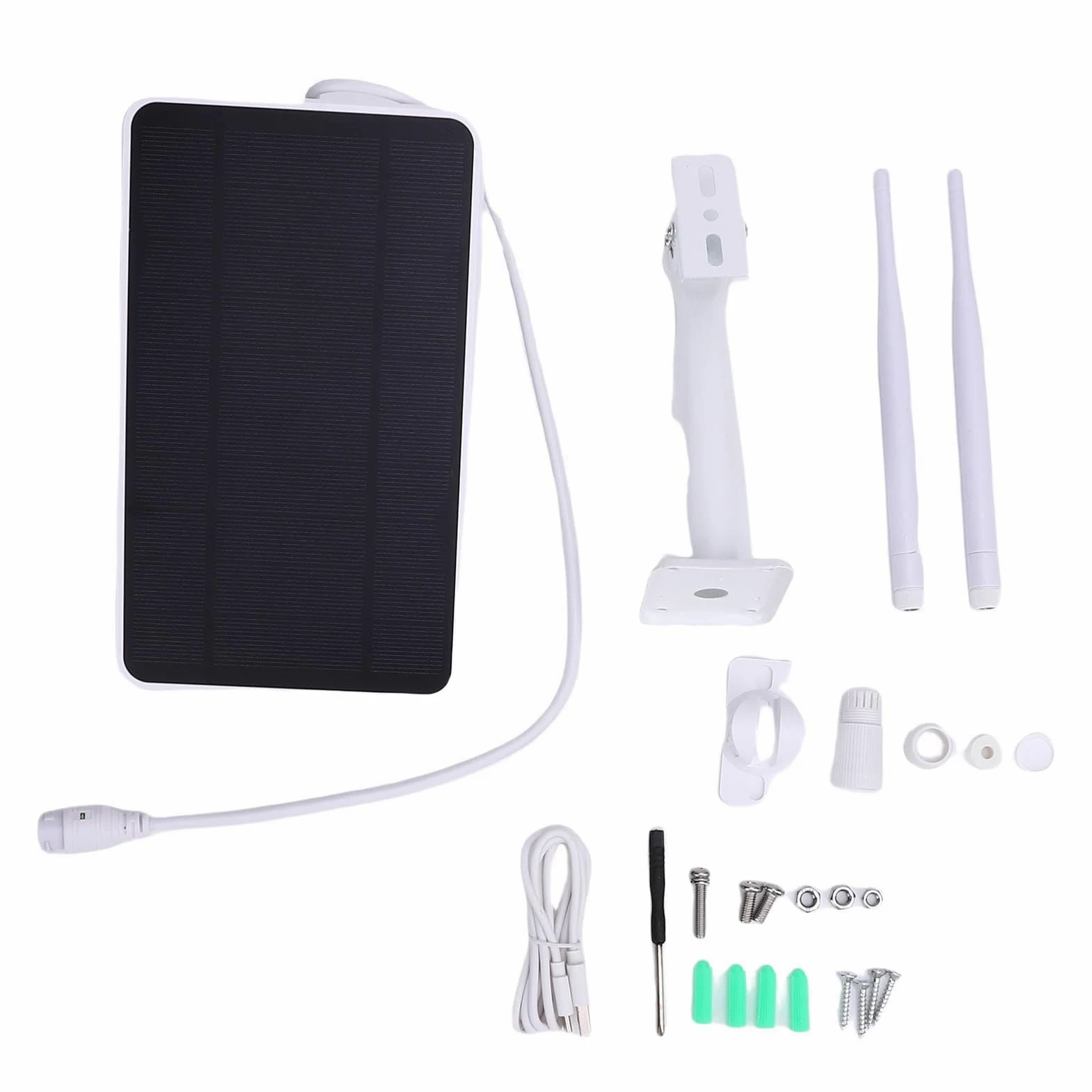 Buachois Routeur Modem 4G WiFi Solaire, Routeur Répéteur Extérieur Étanche IP66 avec Fonction Relais pour Caméras de Sécurité et (Version américaine)