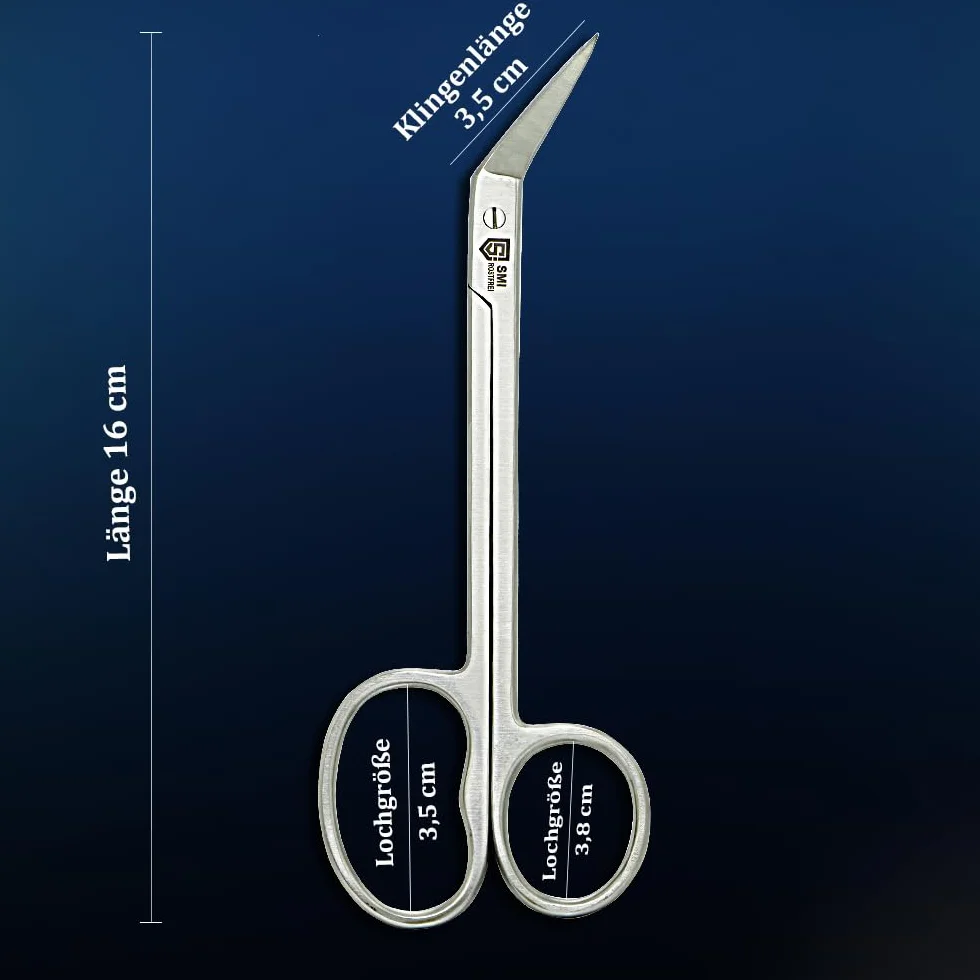 Ciseaux à Ongles de Pieds Extra Long Acier Inoxydable 16 cm – Pour Ongles Incarnés et Épais – Poignée Ergonomique