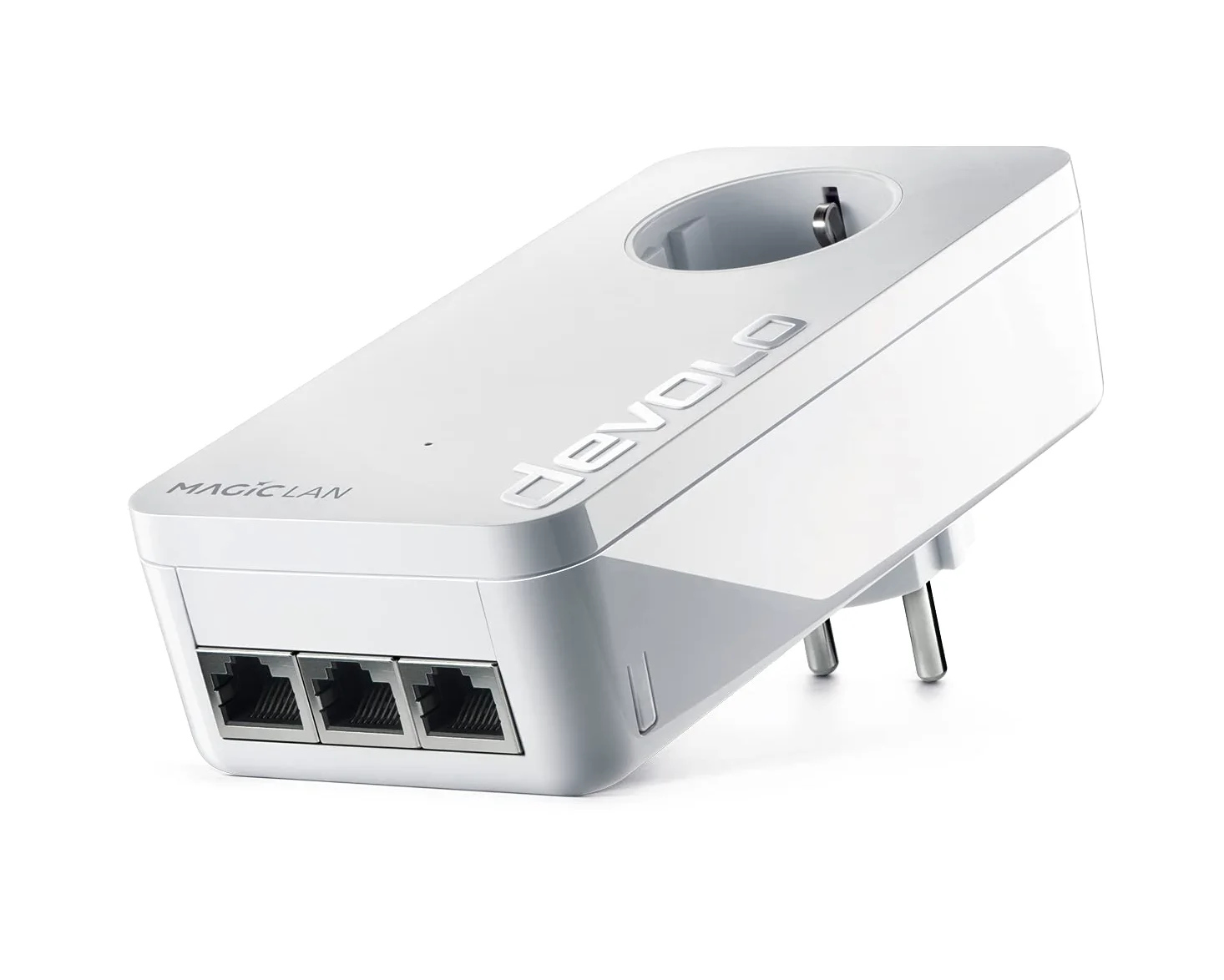 Devolo Magic 2 LAN Triple Adaptateur supplémentaire pour réseau Domestique Stable par câbles électriques, Technologie G.hn, 3 connexions LAN Gigabit, Blanc