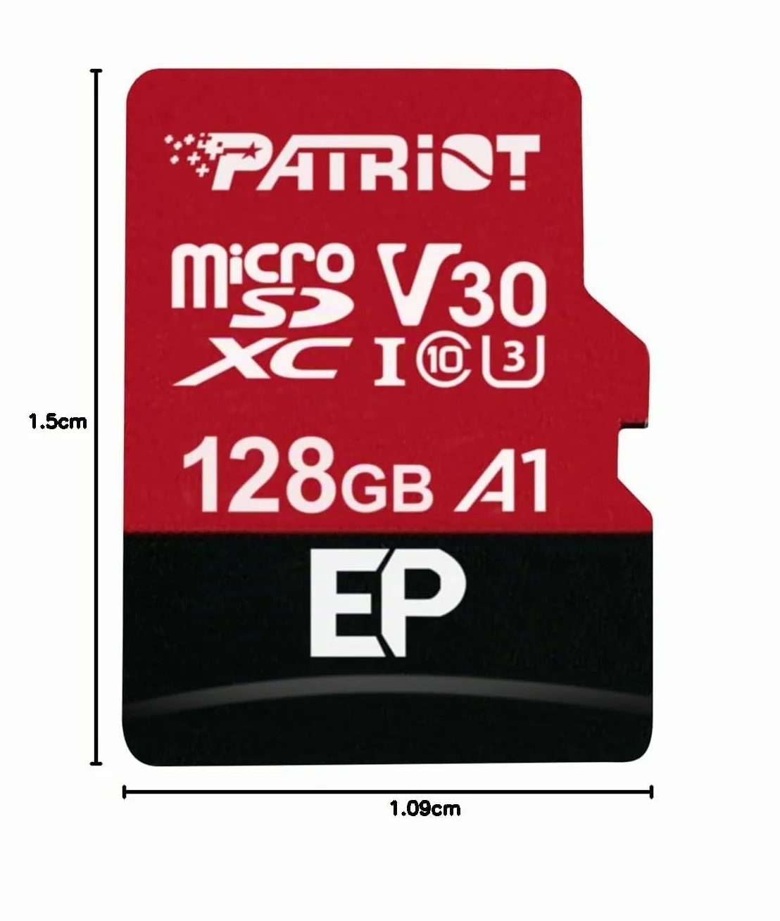 Patriot Memory Carte Mémoire MicroSDXC EP Series A1 V30 128 Go 90Mo/Sec