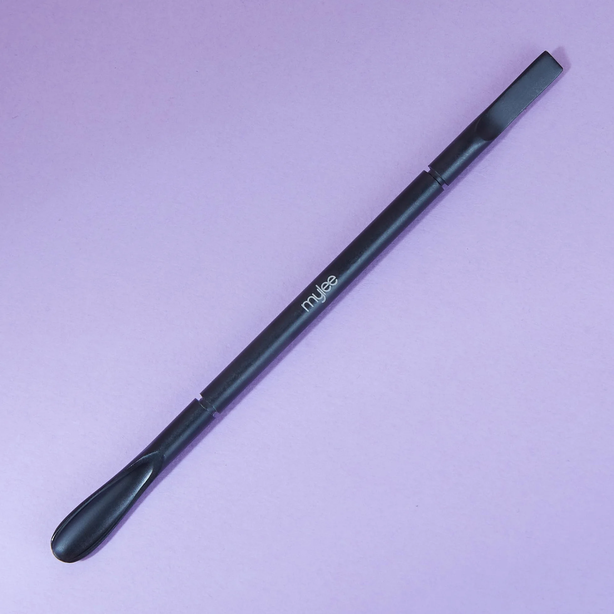 Mylee Repousse-cuticules professionnel acier inoxydable noir mat double extrémité