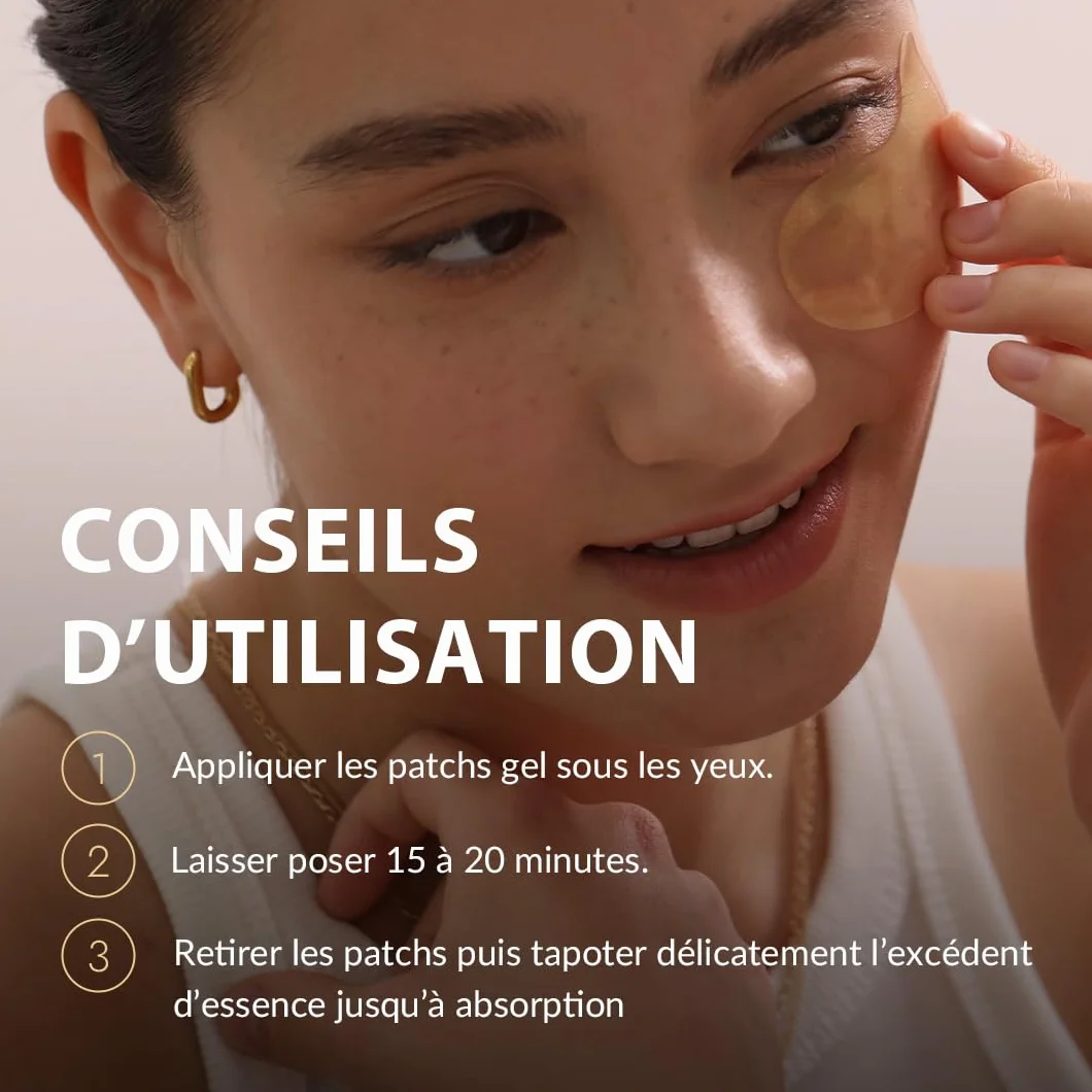 MIZON SNAIL REPAIR GOLD EYE GEL PATCH x60 Soin coréen Anti cernes Anti-âge Extrait de Bave d'Escargot