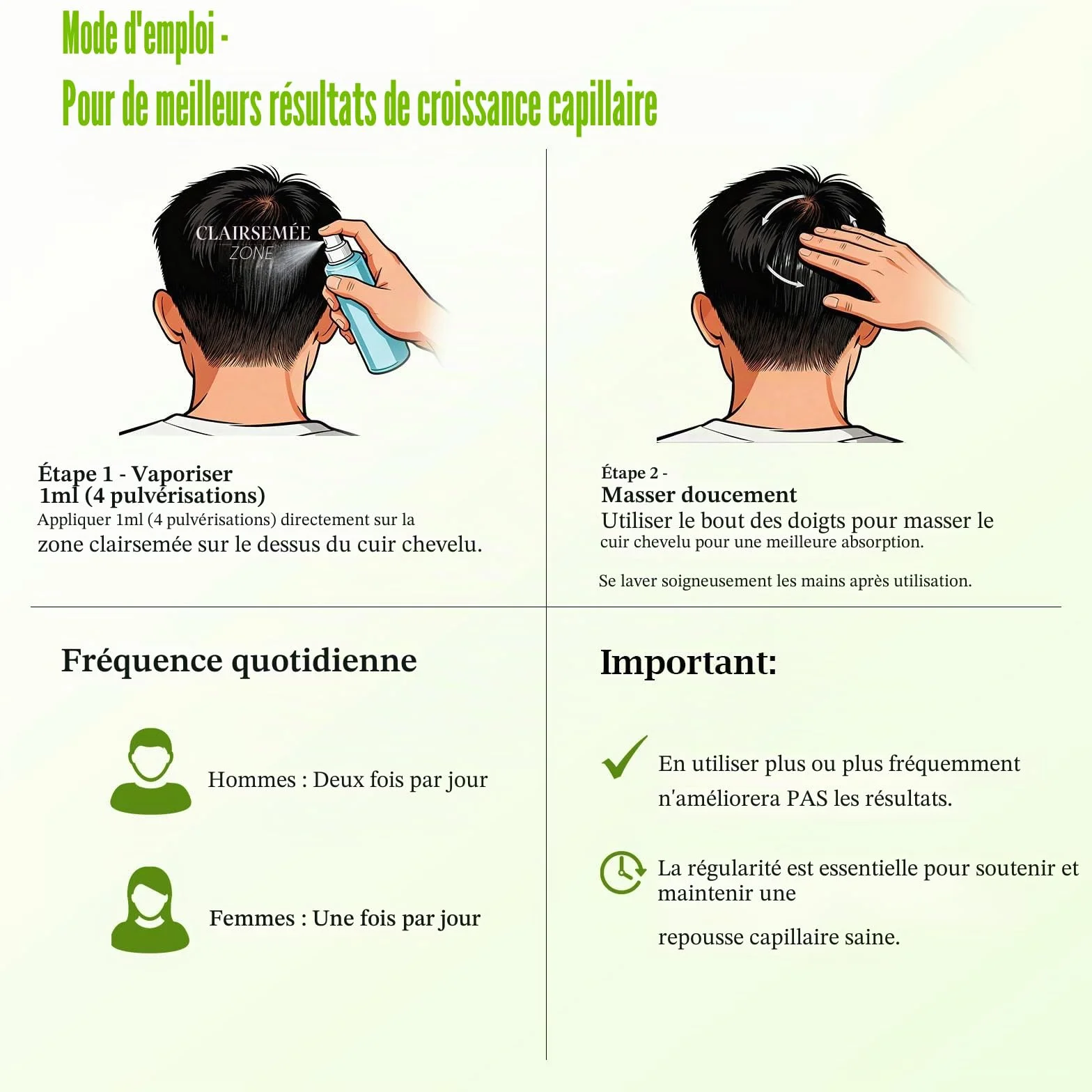 Huile De Ricin/Romarin/Batana 3 En 1 Pousse Cheveux Rapide, Booster Croissance Cheveux, Renforce Racines, 60 ml