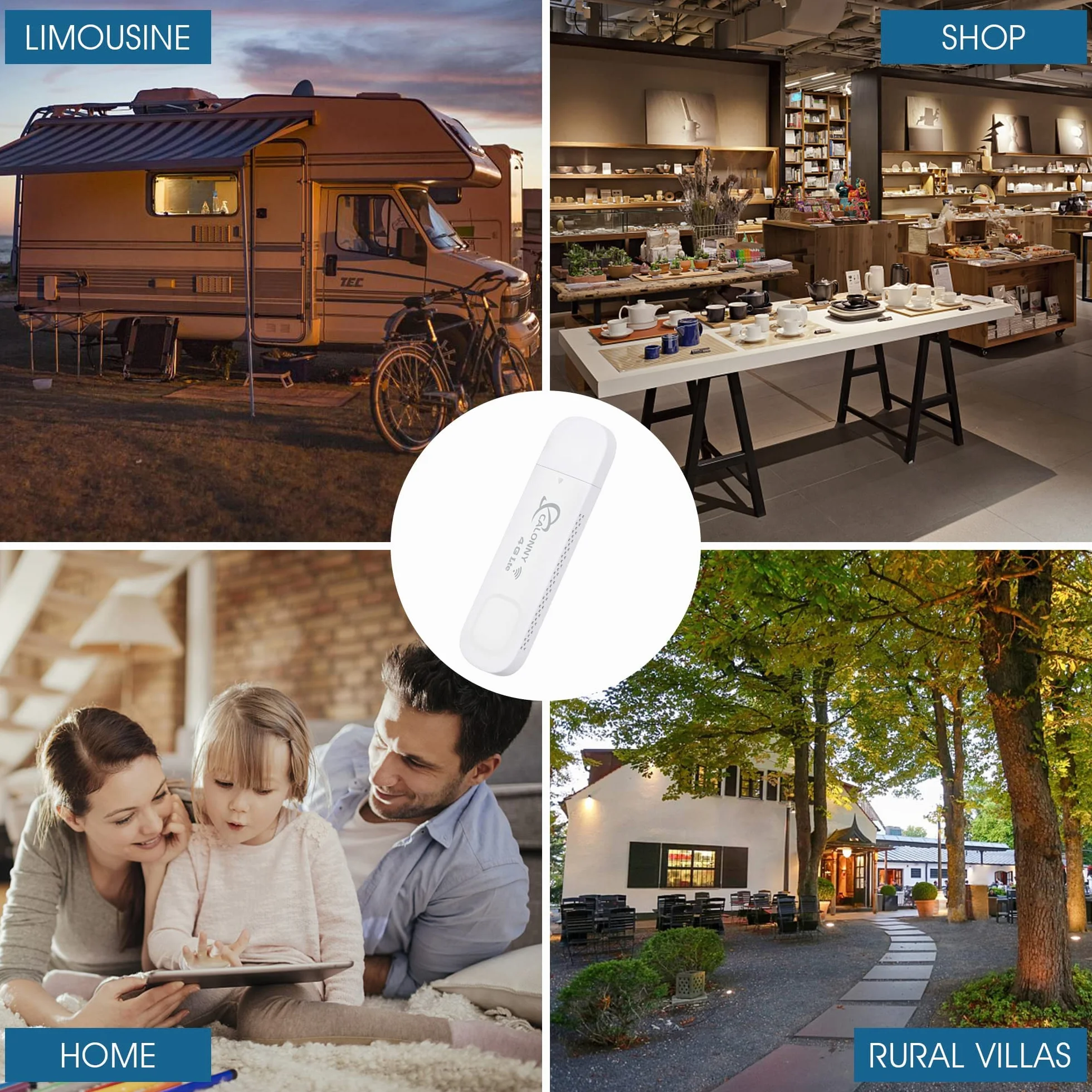 Clé Internet 4G LTE USB WiFi avec Modem sans Fil CAT4 150Mbps Alternative ADSL