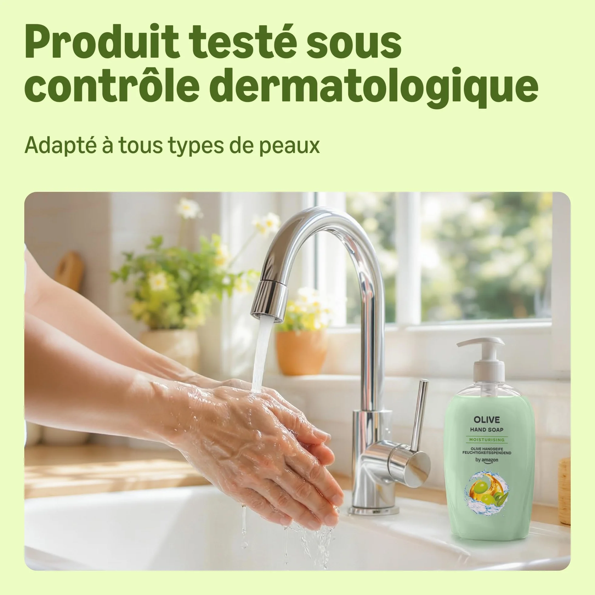 Savon pour les mains Olive Amazon 4 x 500 ml